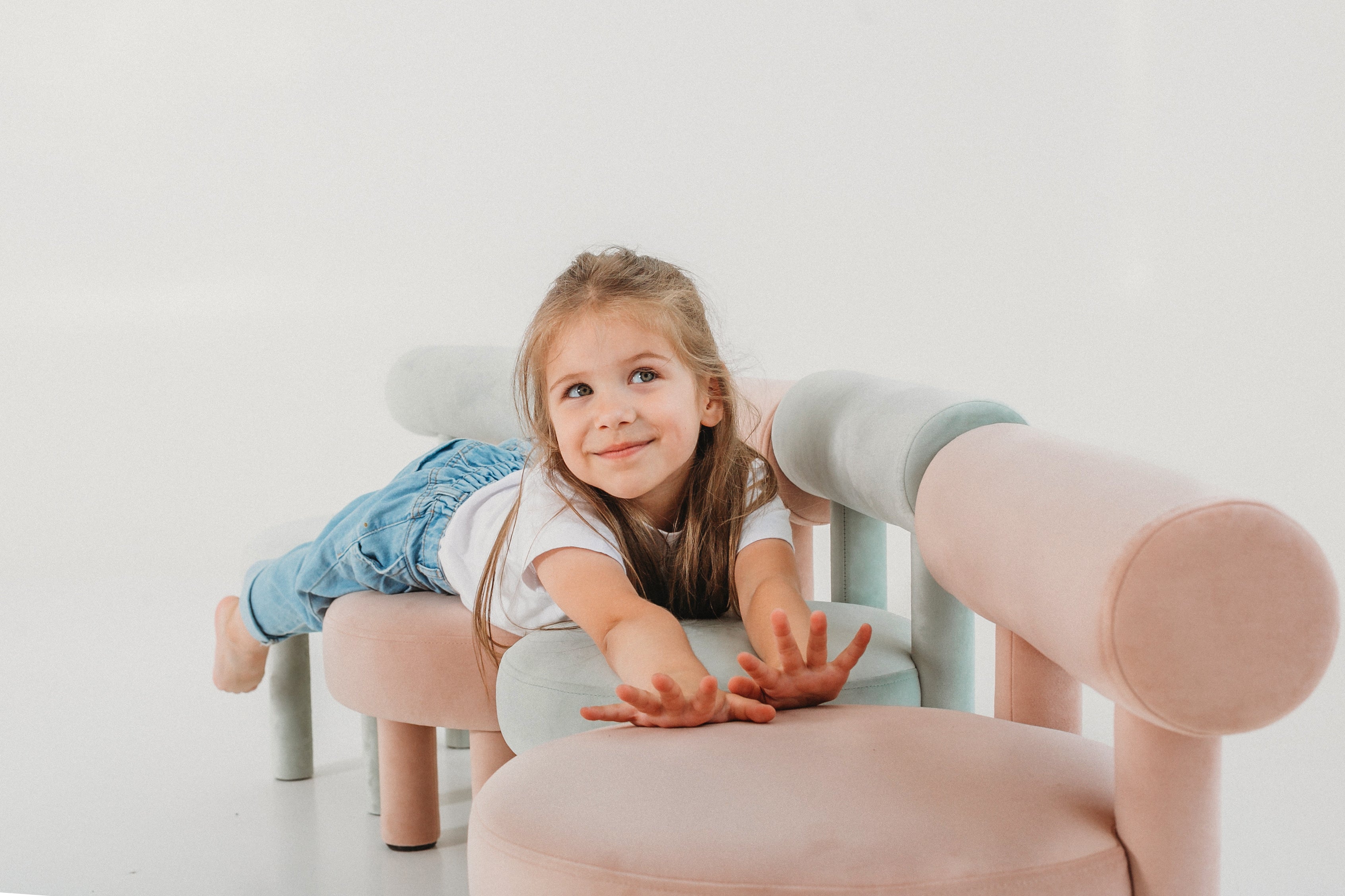 Upholstered Children's Pouf BABY SPHERIC