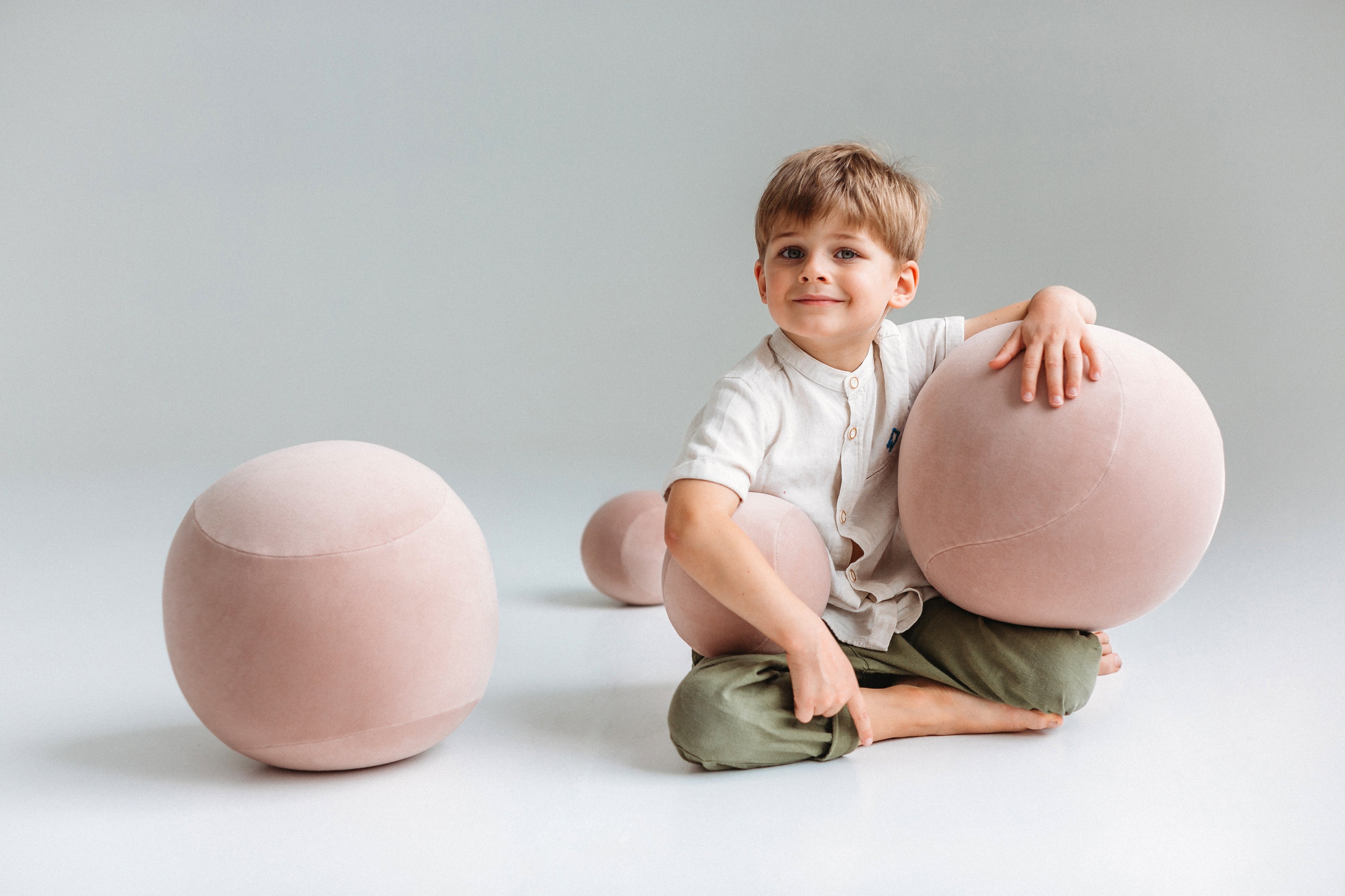 Upholstered Children's Pouf BABY SPHERIC