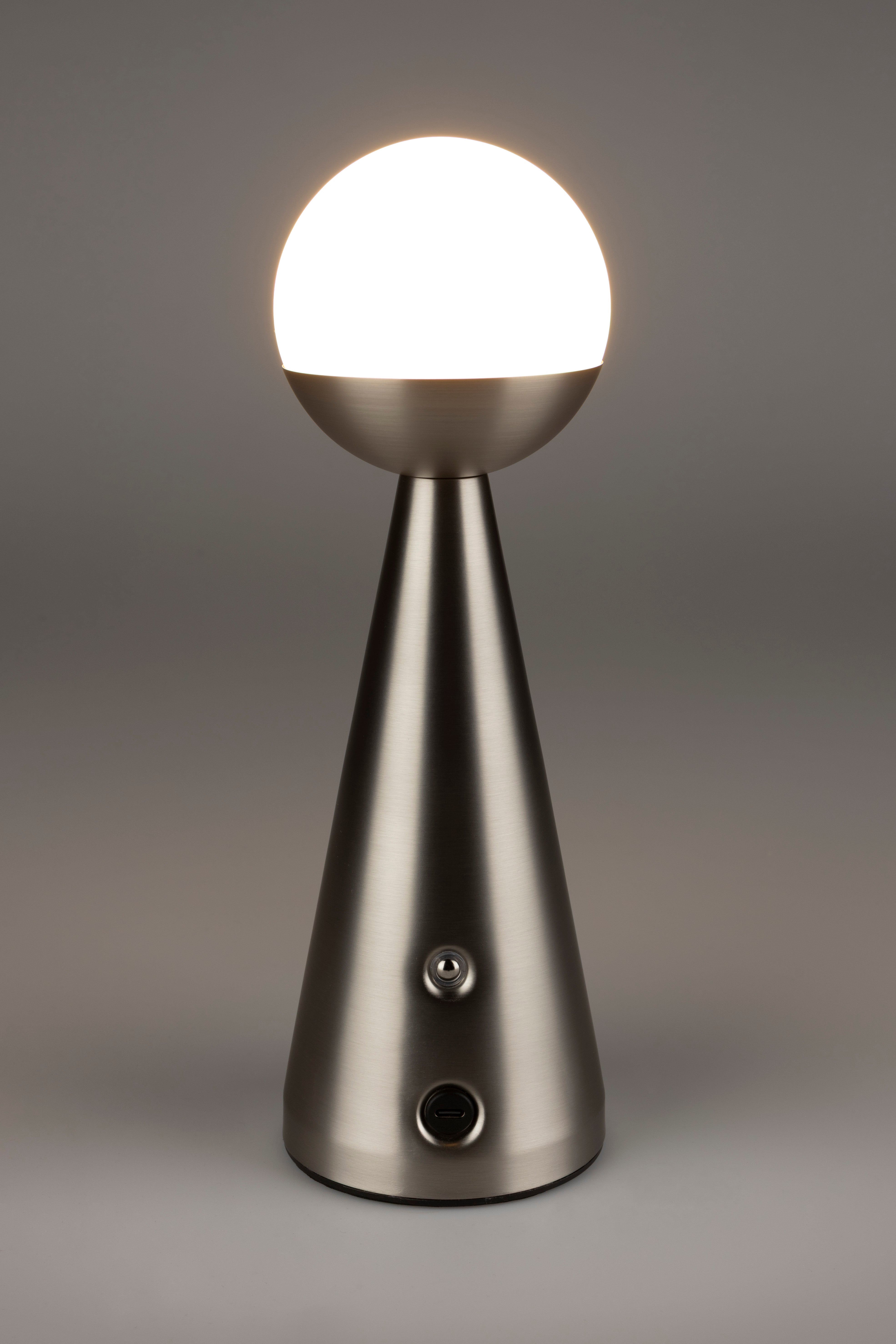 Přenosná lampa BELLO stříbrná