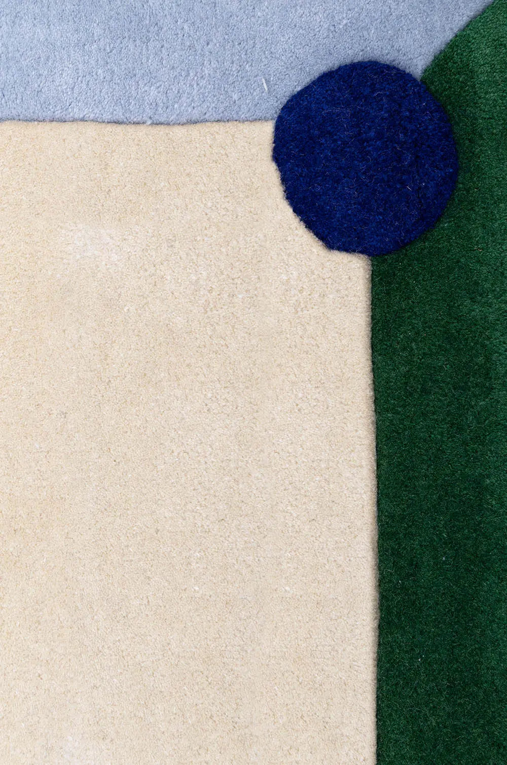 BERLIN Beige Rug with Blue and Green