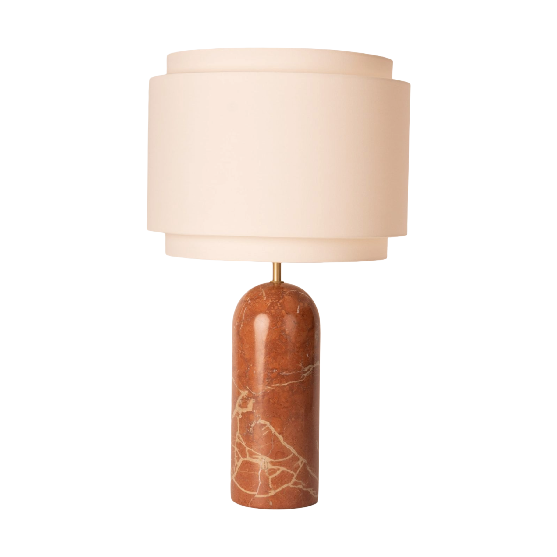 PURA DOUBLE Table Lamp Red Marble