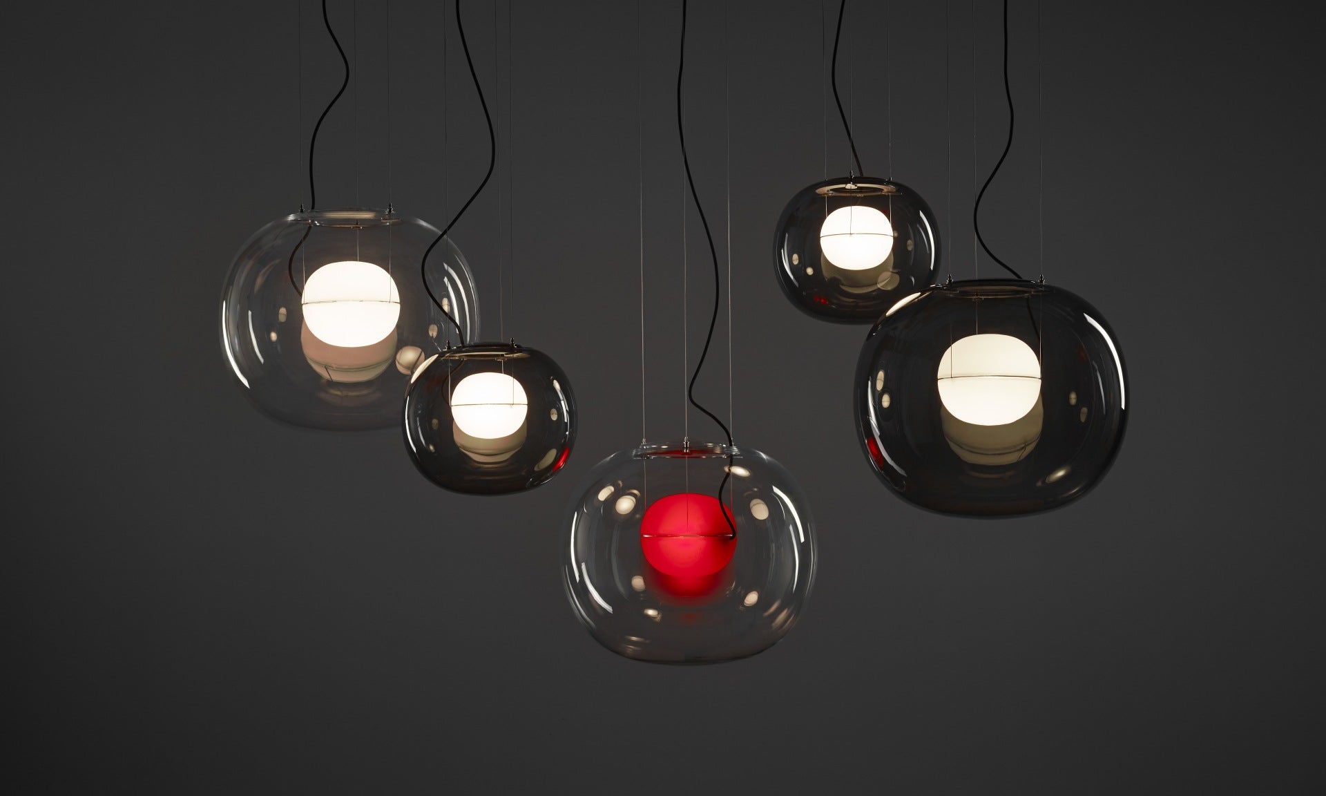 Big one inflatable glass hanging lamp