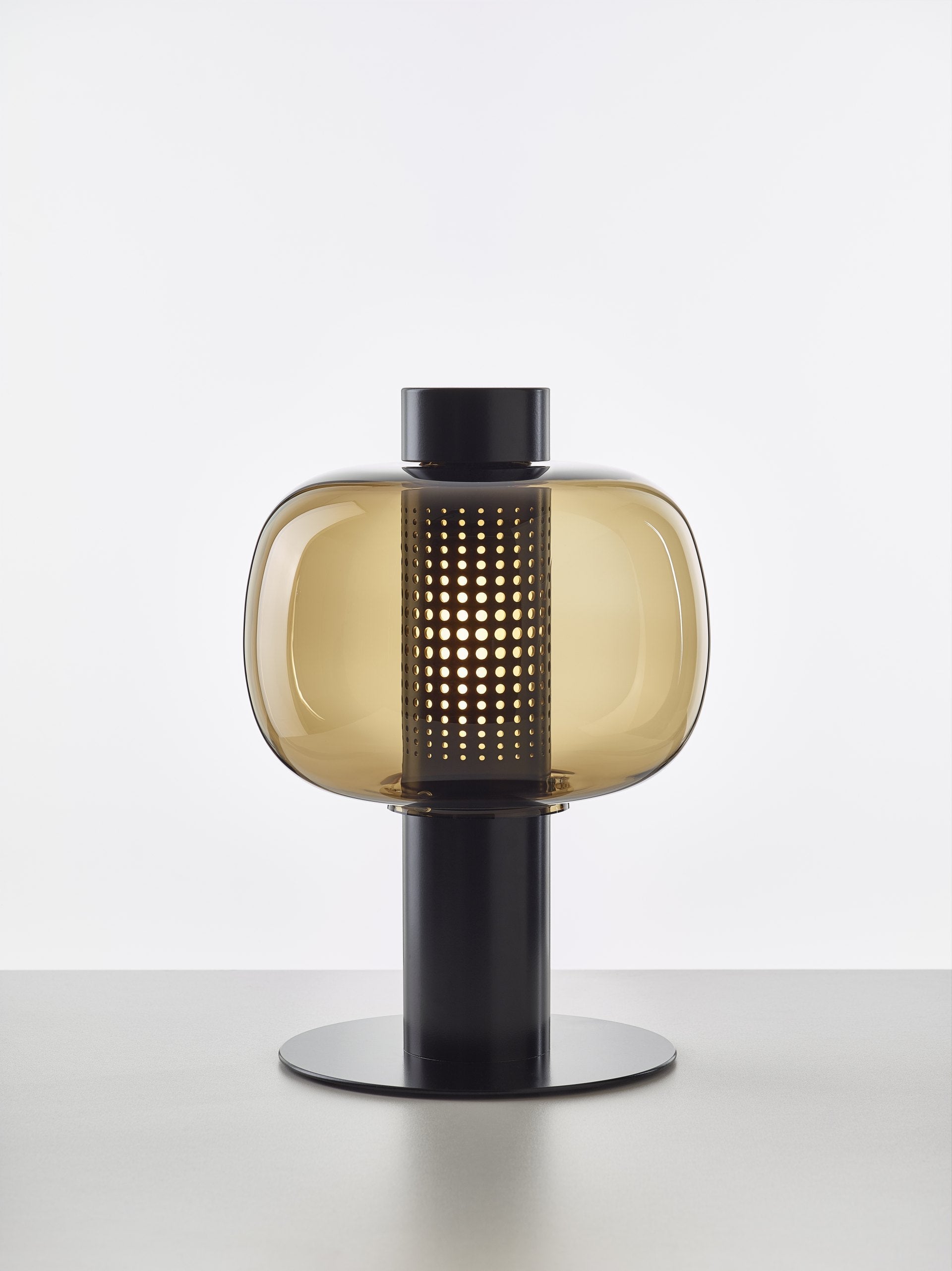 Venkovní stojací lampa BONBORI z foukaného skla