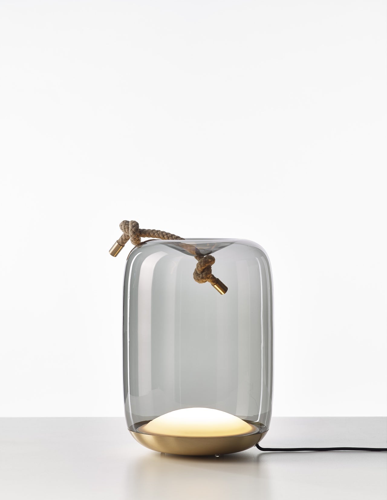 Stolní lampa KNOT - CILINDRO skleněná