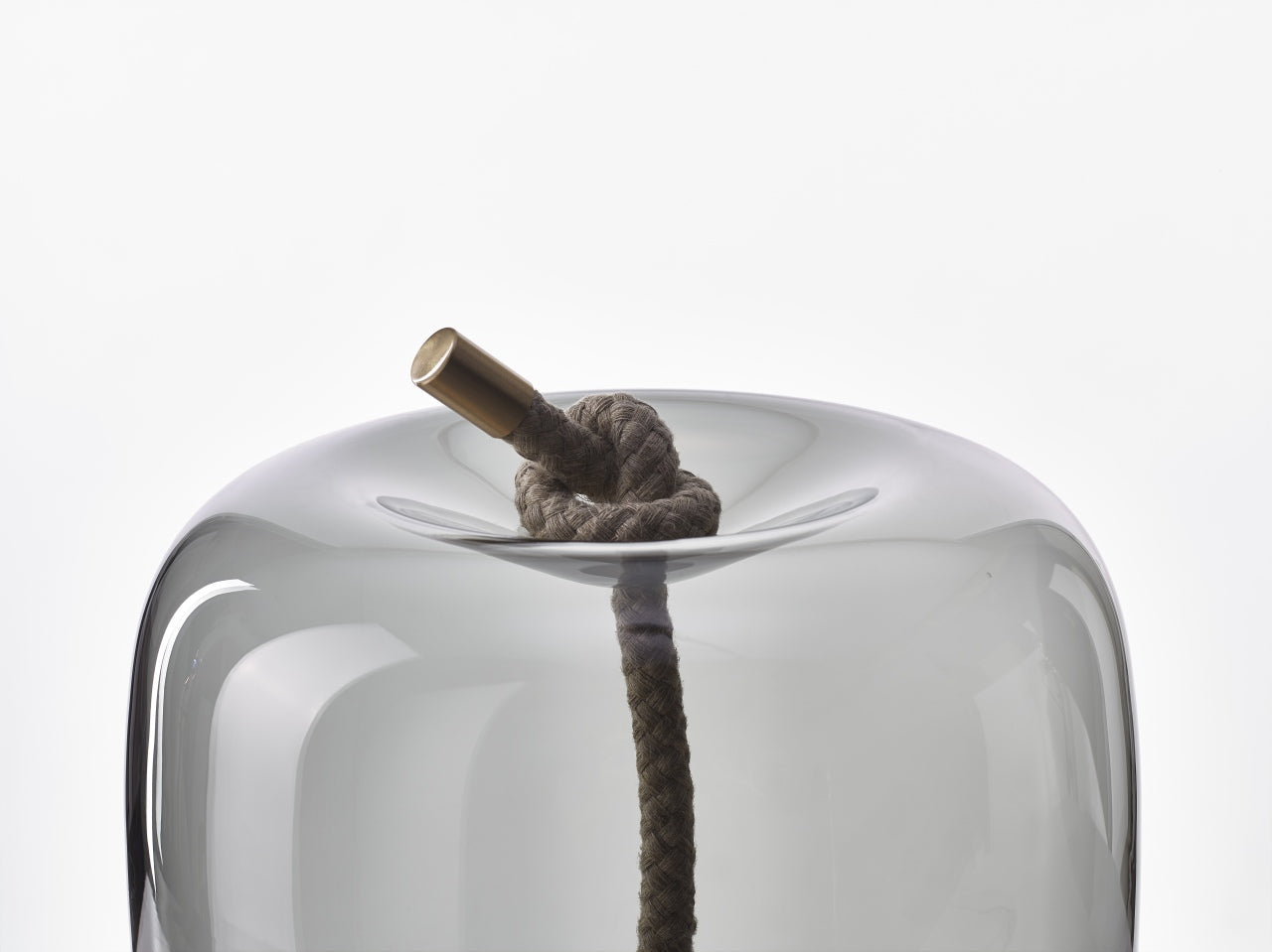 Stolní lampa KNOT - CILINDRO skleněná