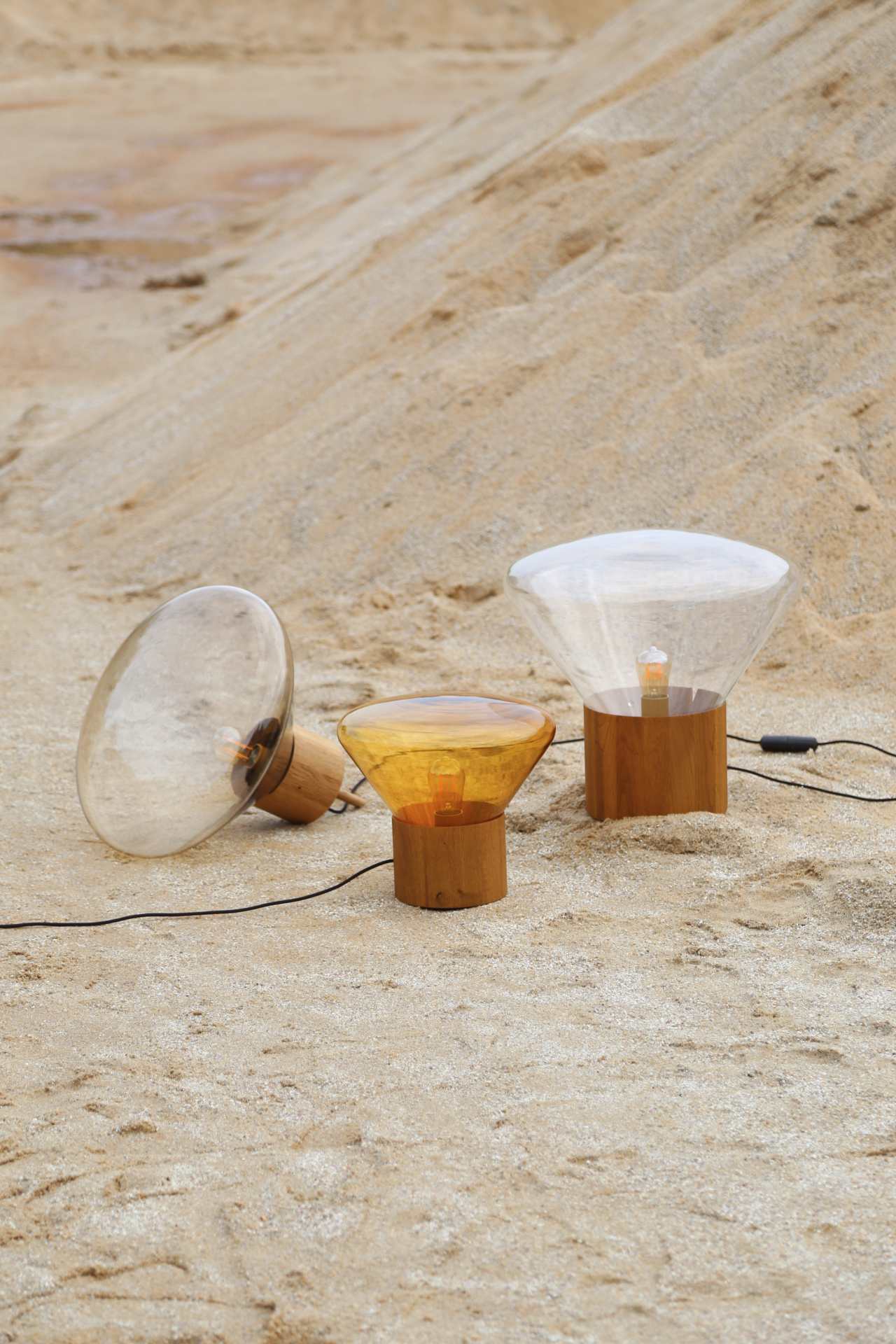 Lampa MUFFINS skleněná foukaná