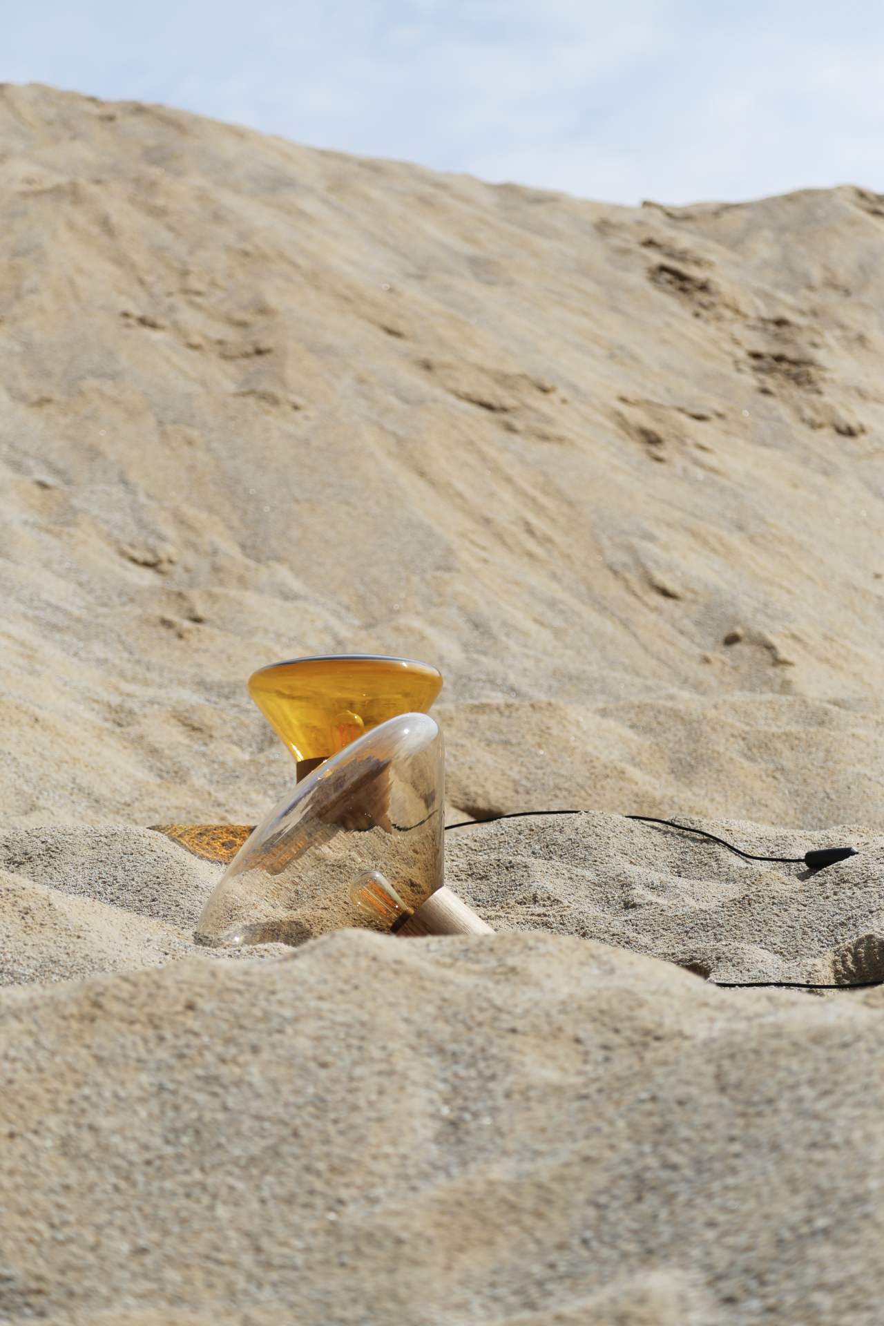 Lampa MUFFINS skleněná foukaná