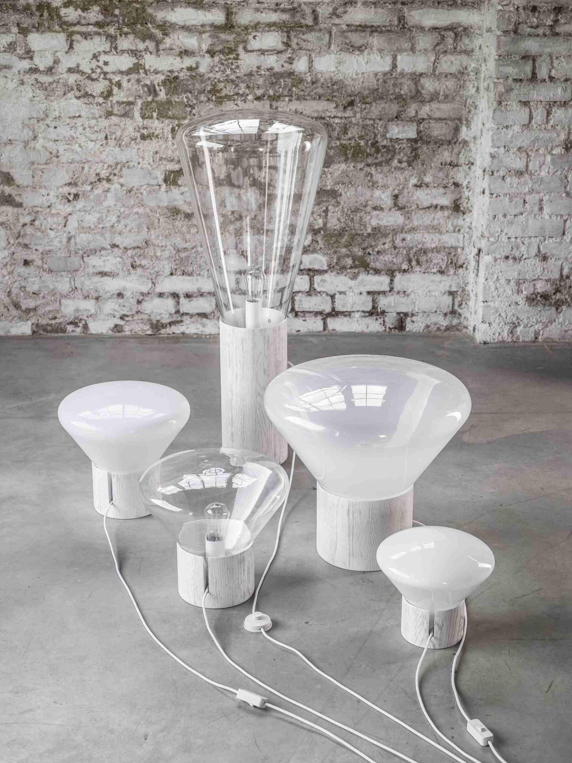 Lampa MUFFINS skleněná foukaná