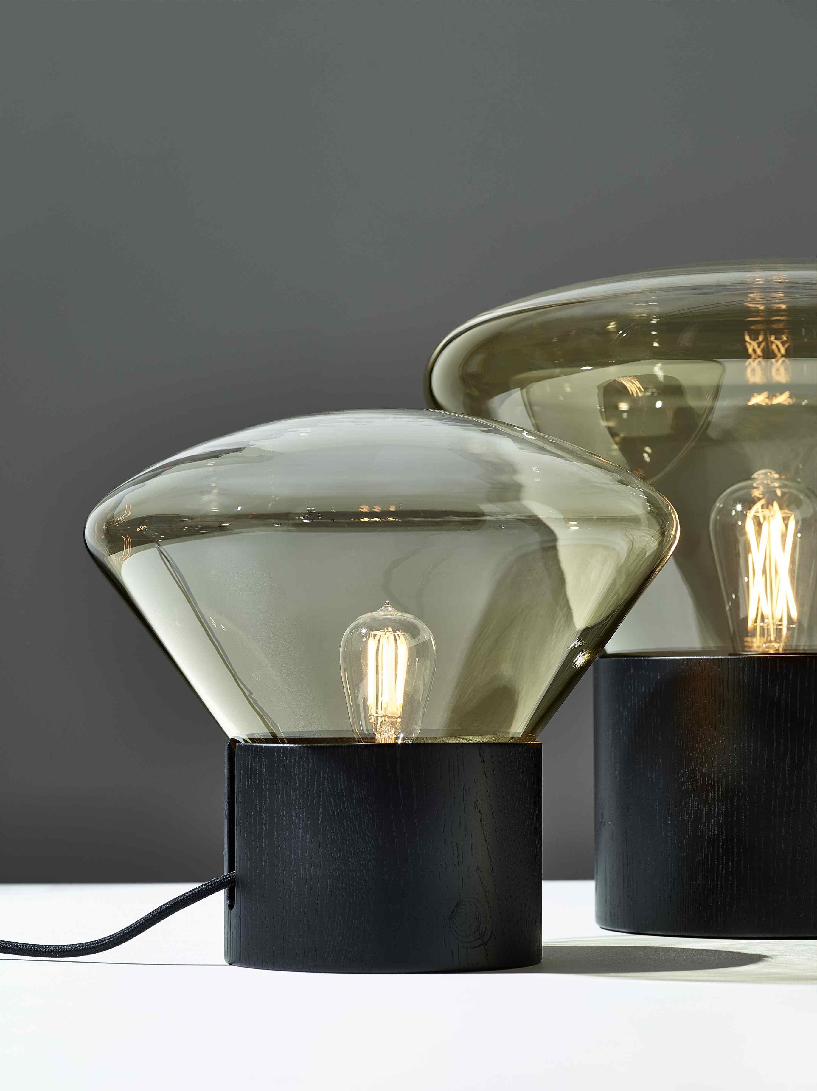 Lampa MUFFINS skleněná foukaná