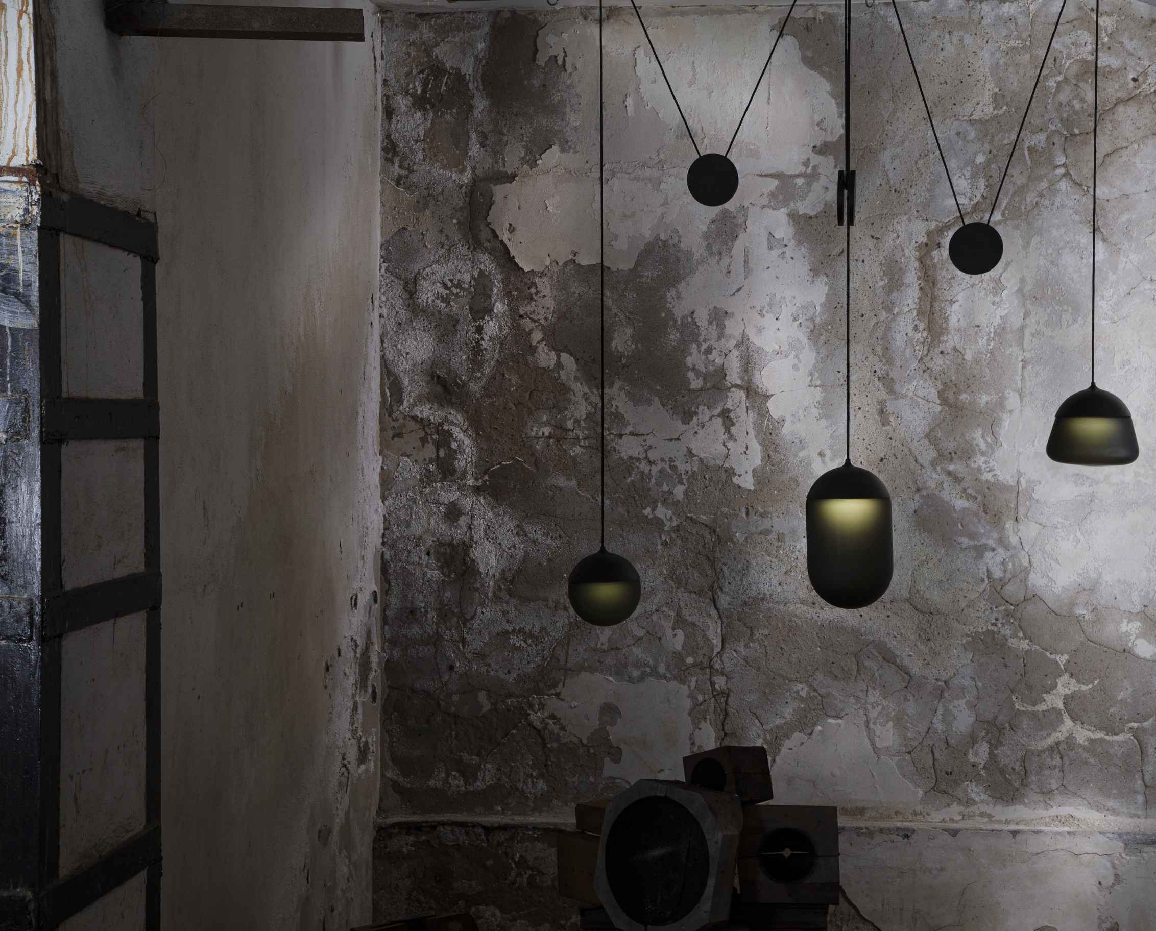 PLANETS pendant lamp matte glass