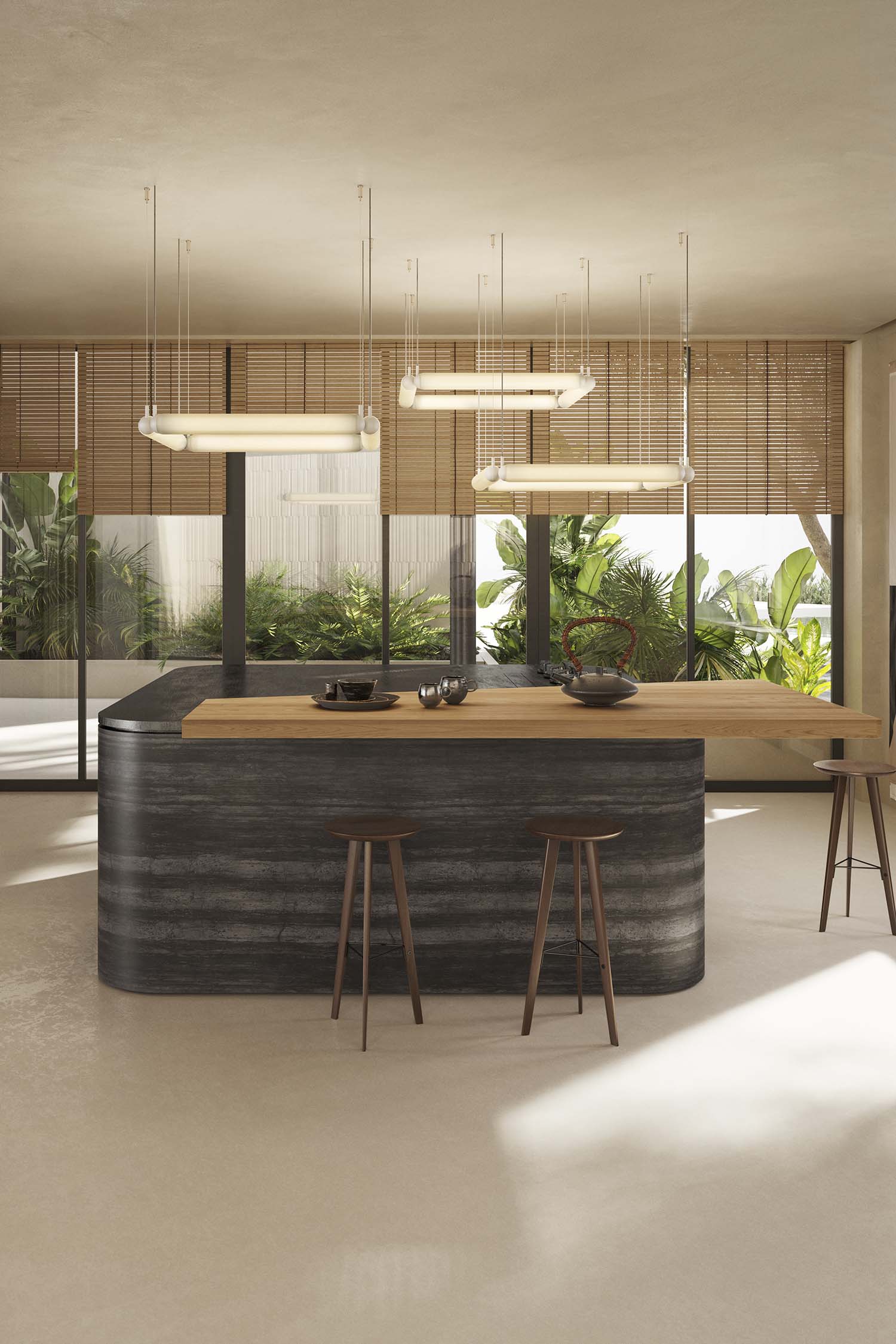 Závěsné svítidlo PURO CONTOUR - SQUARE matné sklo