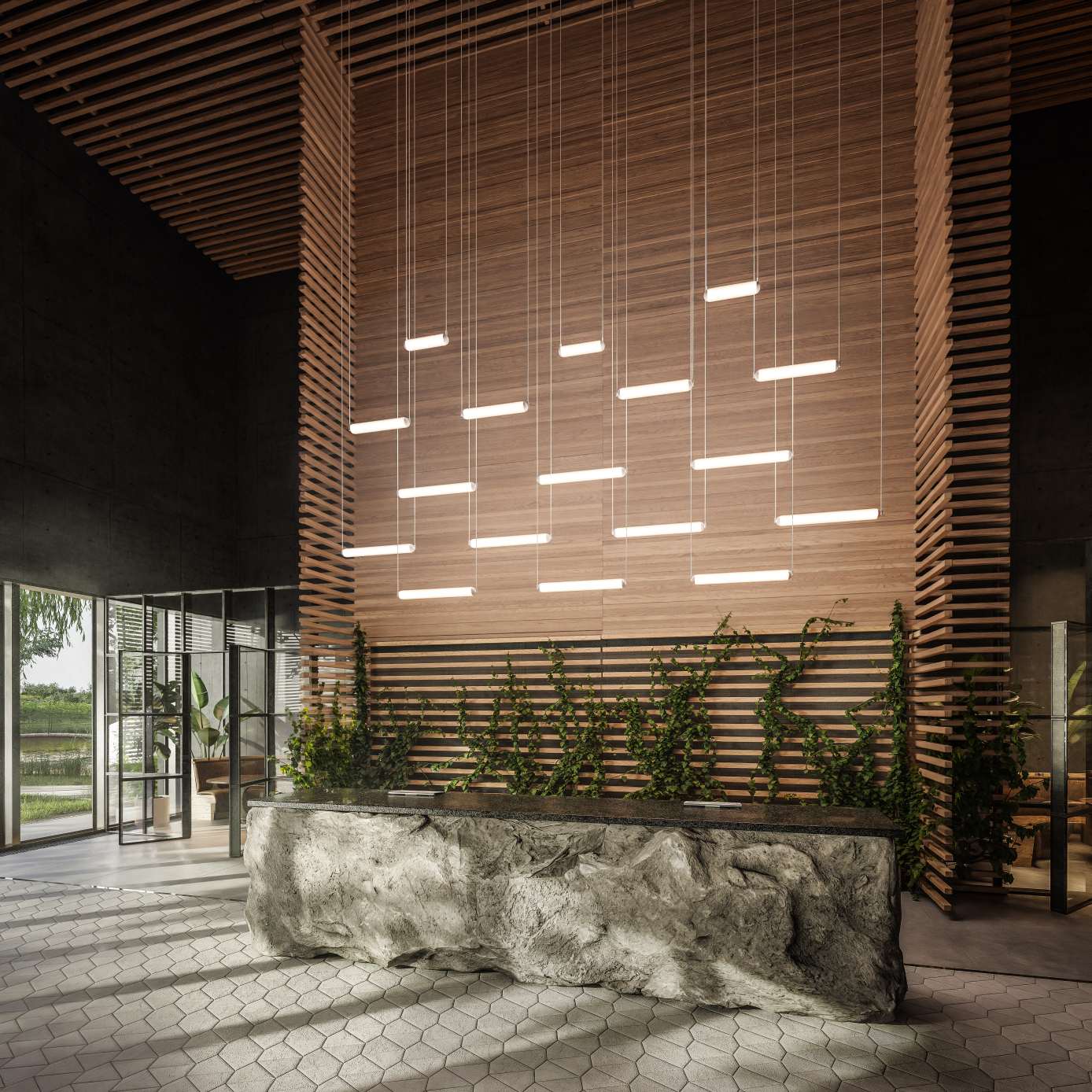 Závěsné svítidlo PURO SOLO - HORIZONTÁLNÍ matné sklo