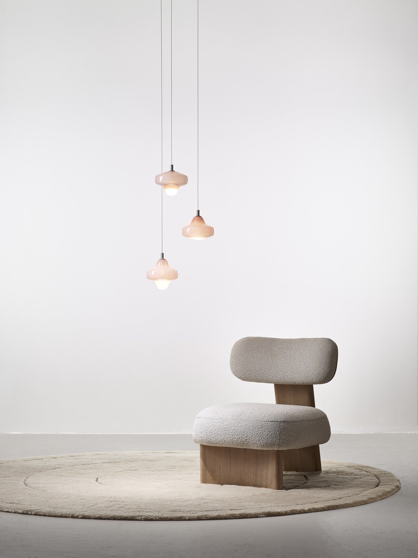 Závěsné svítidlo STARCLOUD skleněné foukané sklo