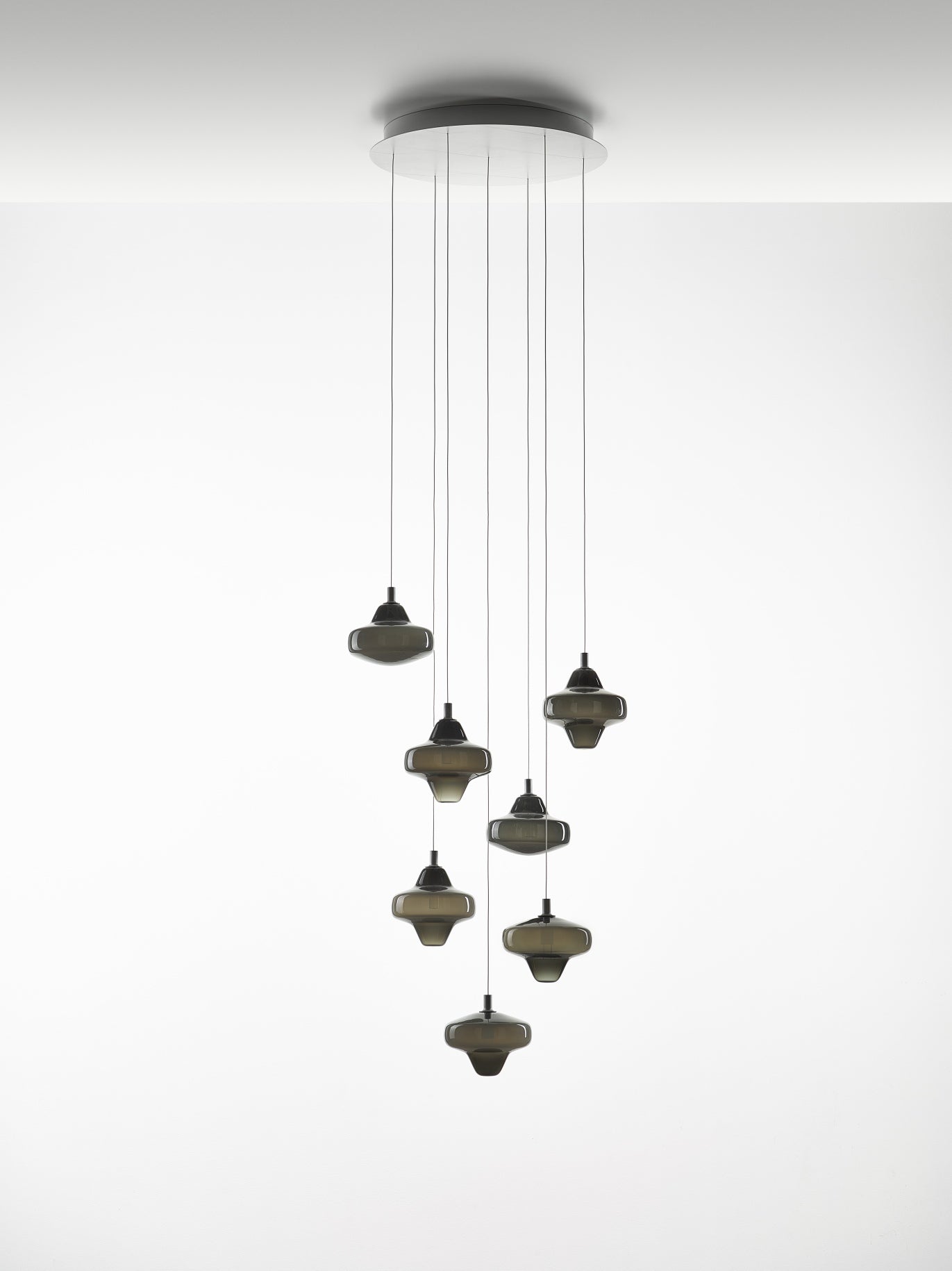 Závěsné svítidlo STARCLOUD skleněné foukané sklo