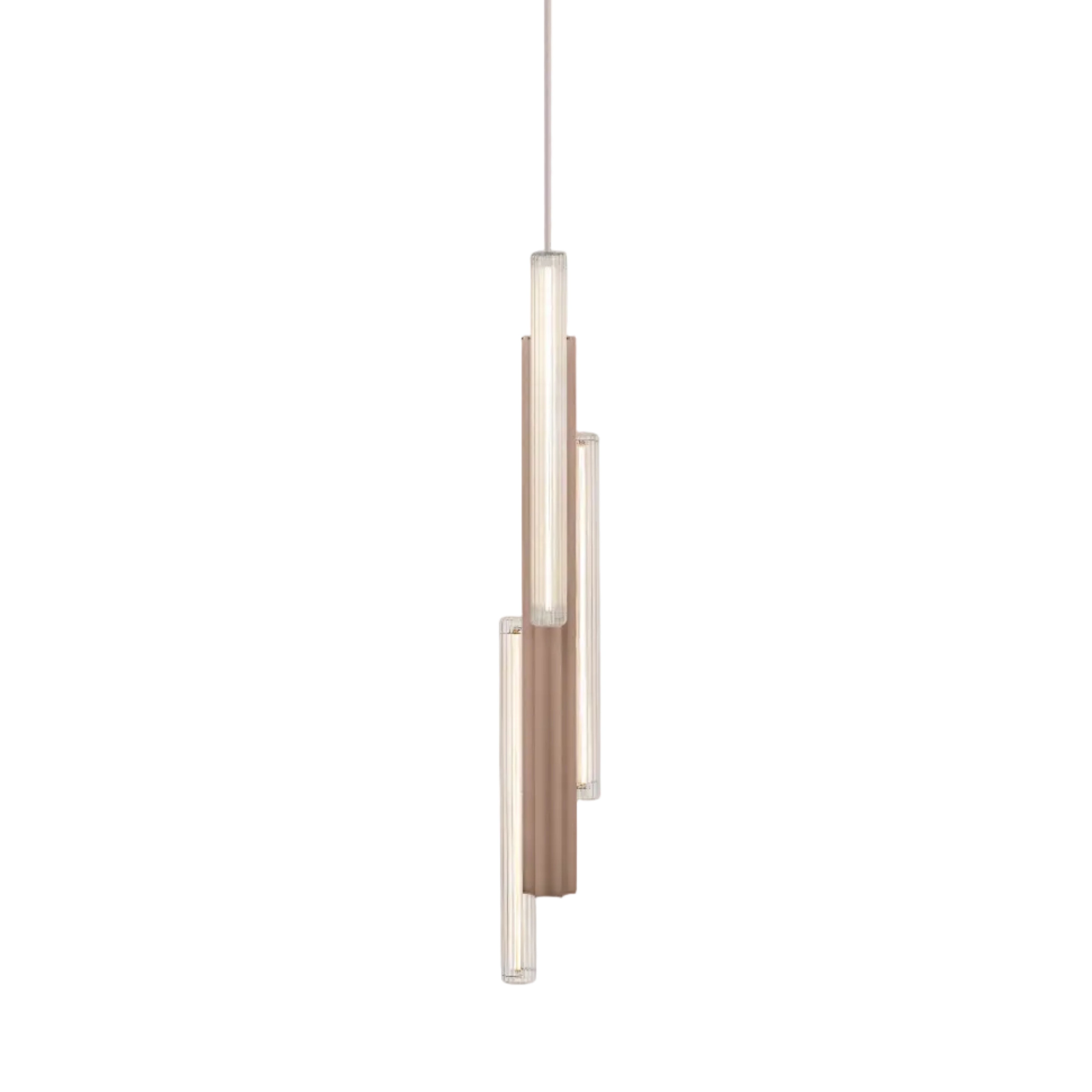 Lustrná lampa HAIL v kartáčovaném bronzu
