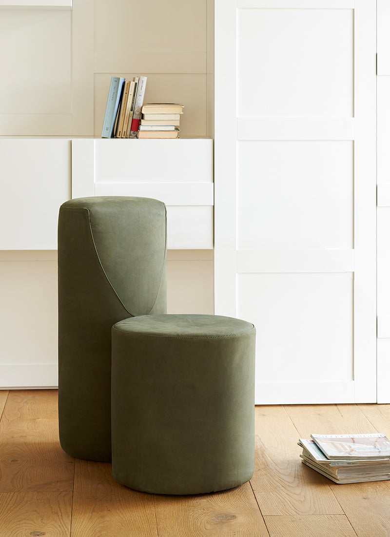 B.DUO upholstered pouf