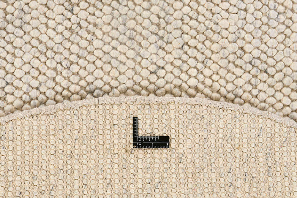 BUBBLES round carpet gray-beige