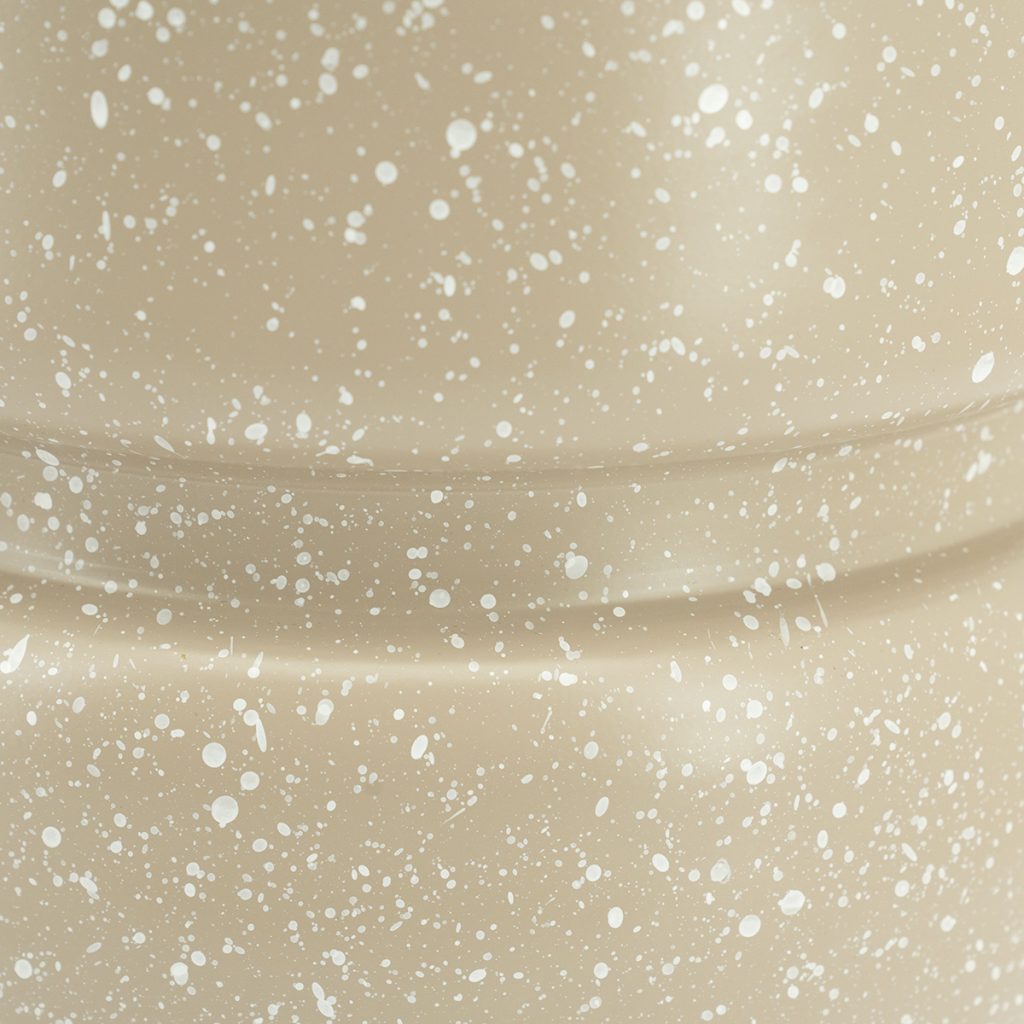 SPATTER cream side table