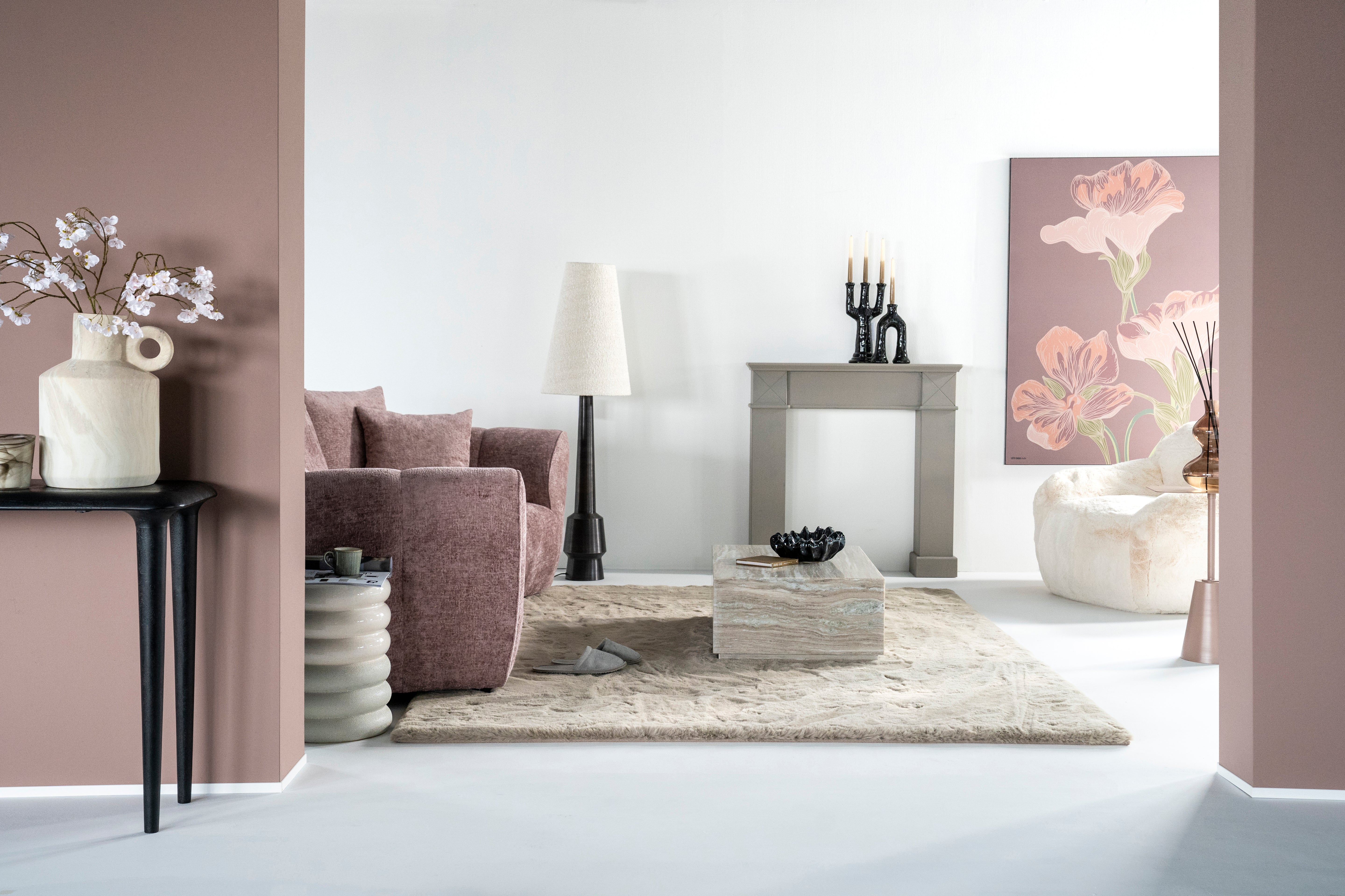 Dywan ZENA beżowy z długim włosiem