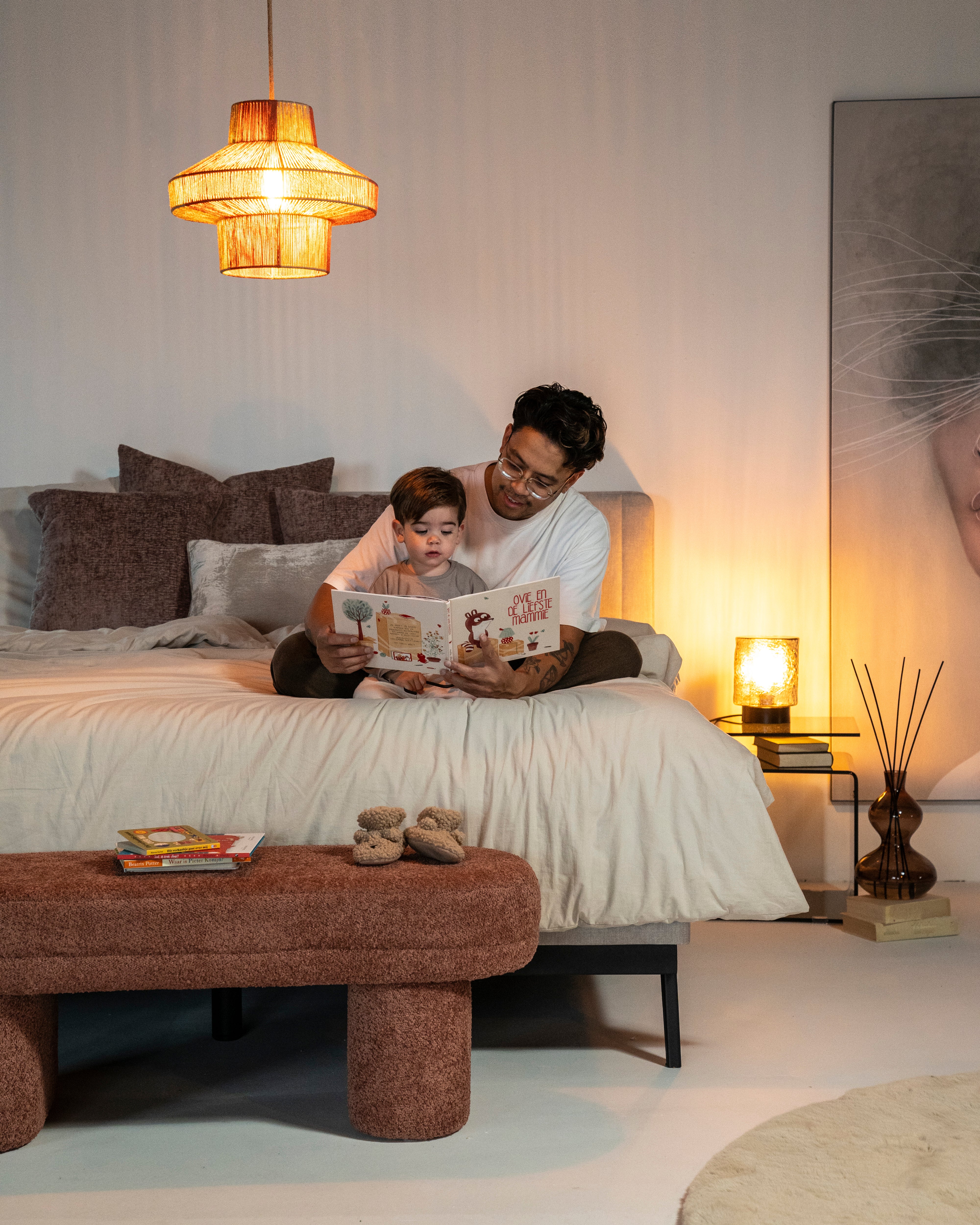 Ławka RAMA różowy