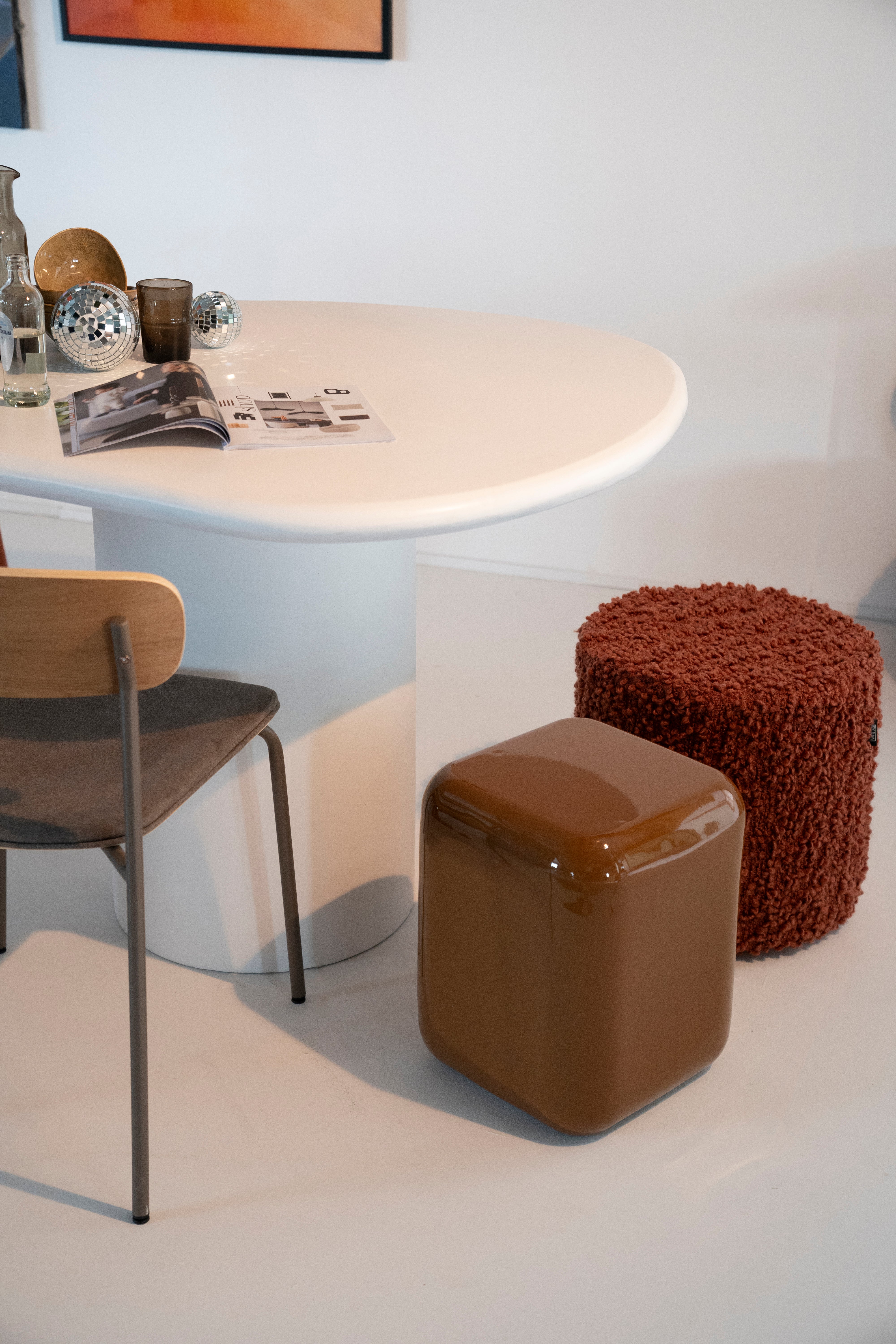 VISTA Pouf Dark Beige