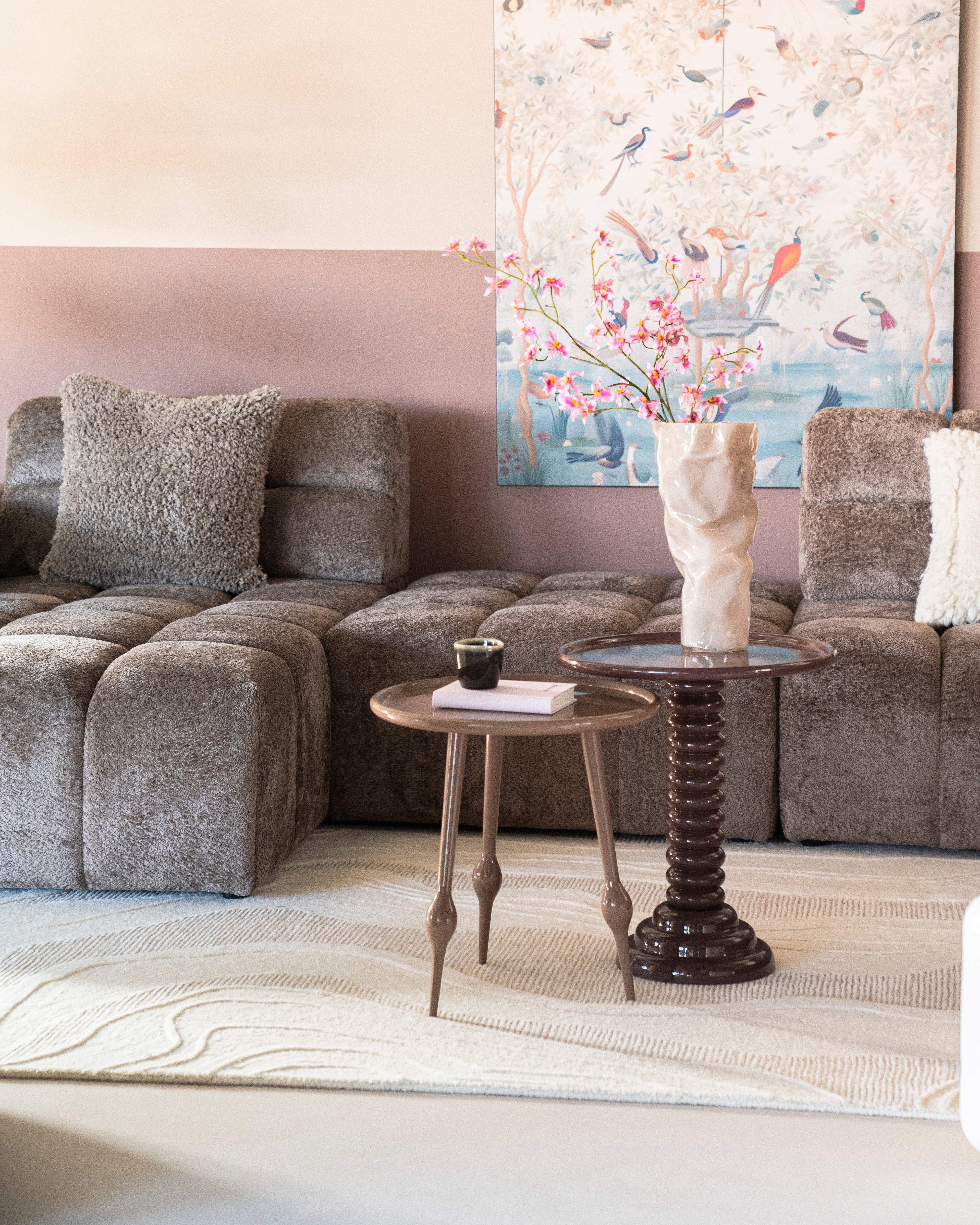 Boční stolek BIRDY hnědý