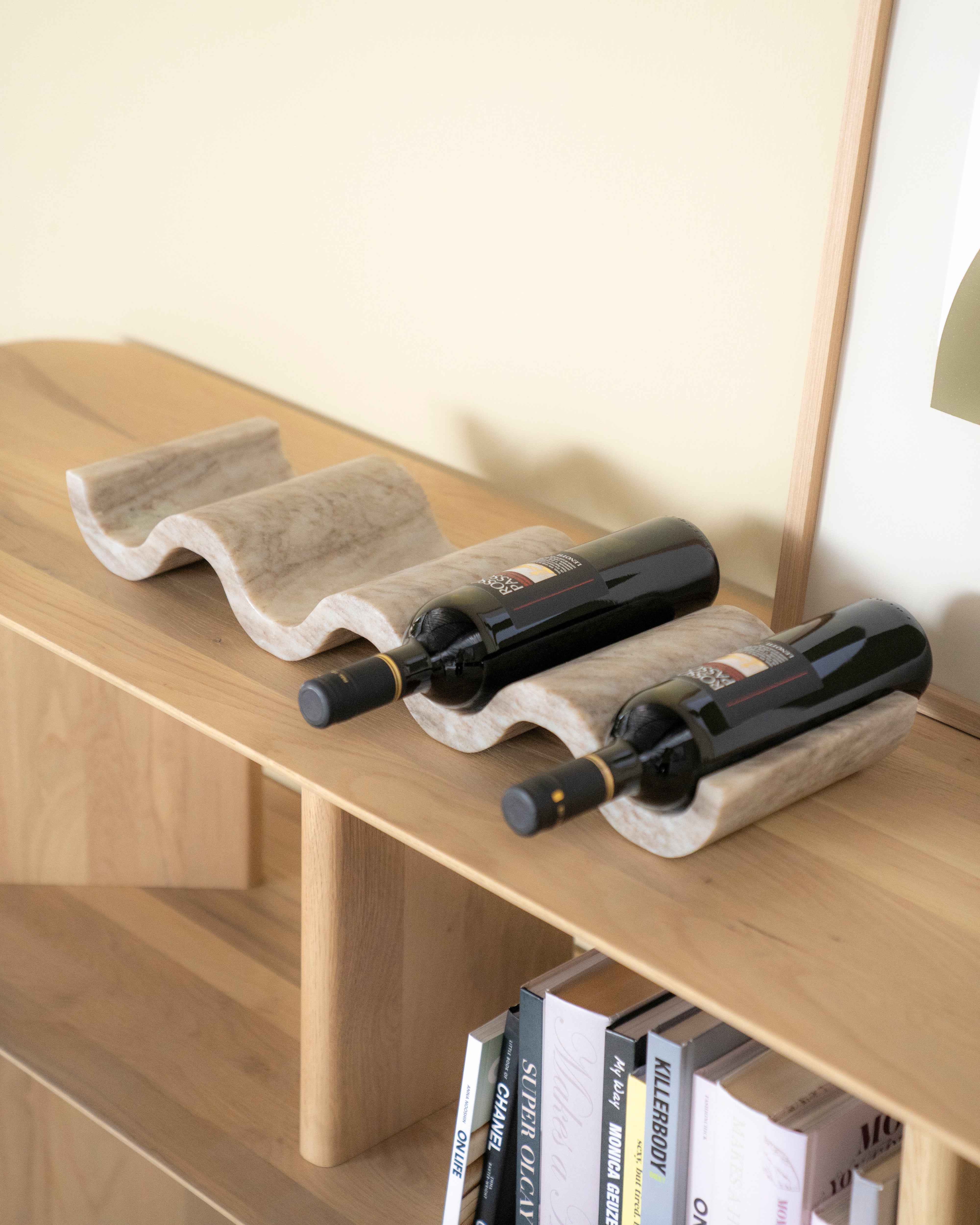 AIREN Gray Marble Wine Rack