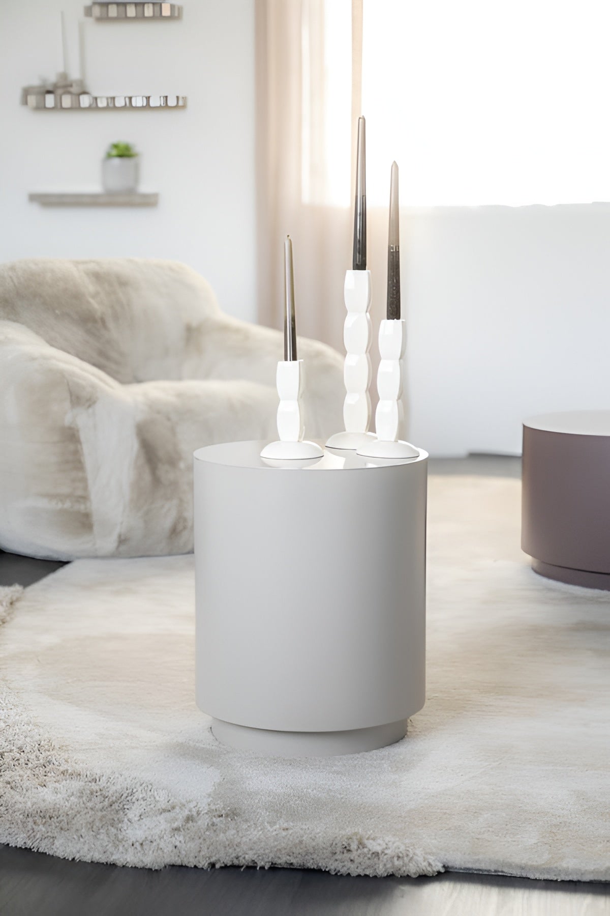 Boční stolek MESITA béžový