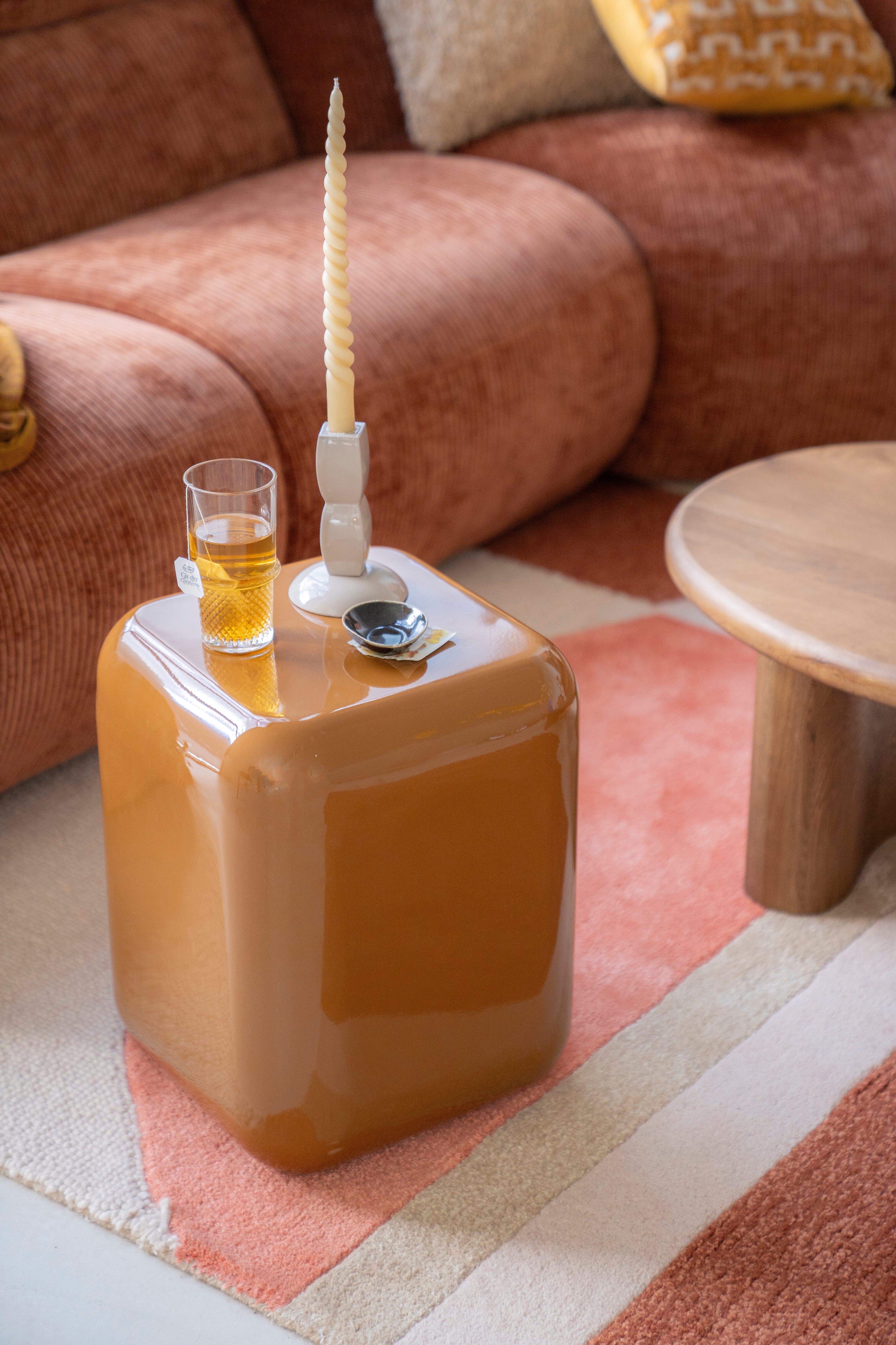 Stołek DIXON musztardowy