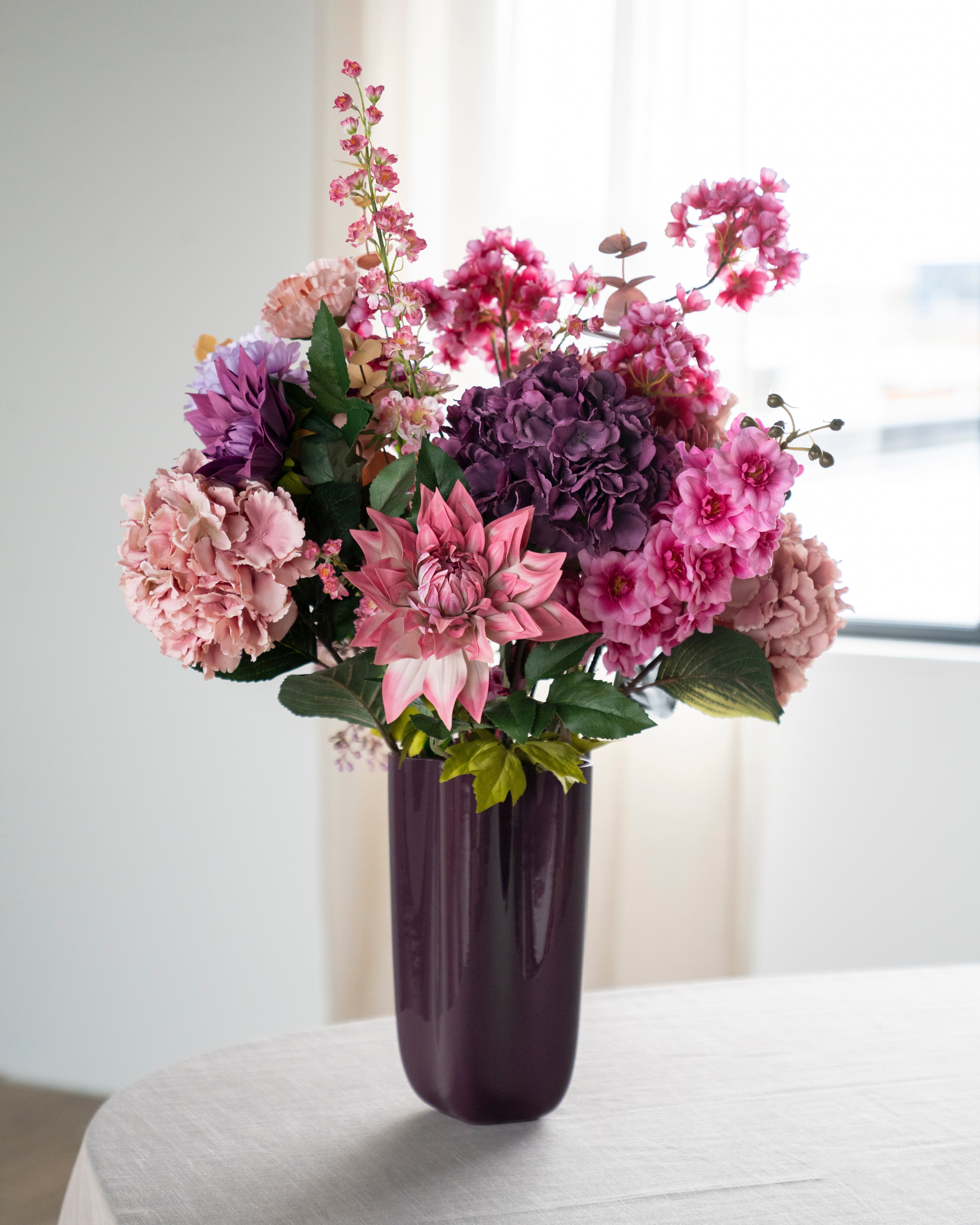 Wazon szklany FLORI brązowy