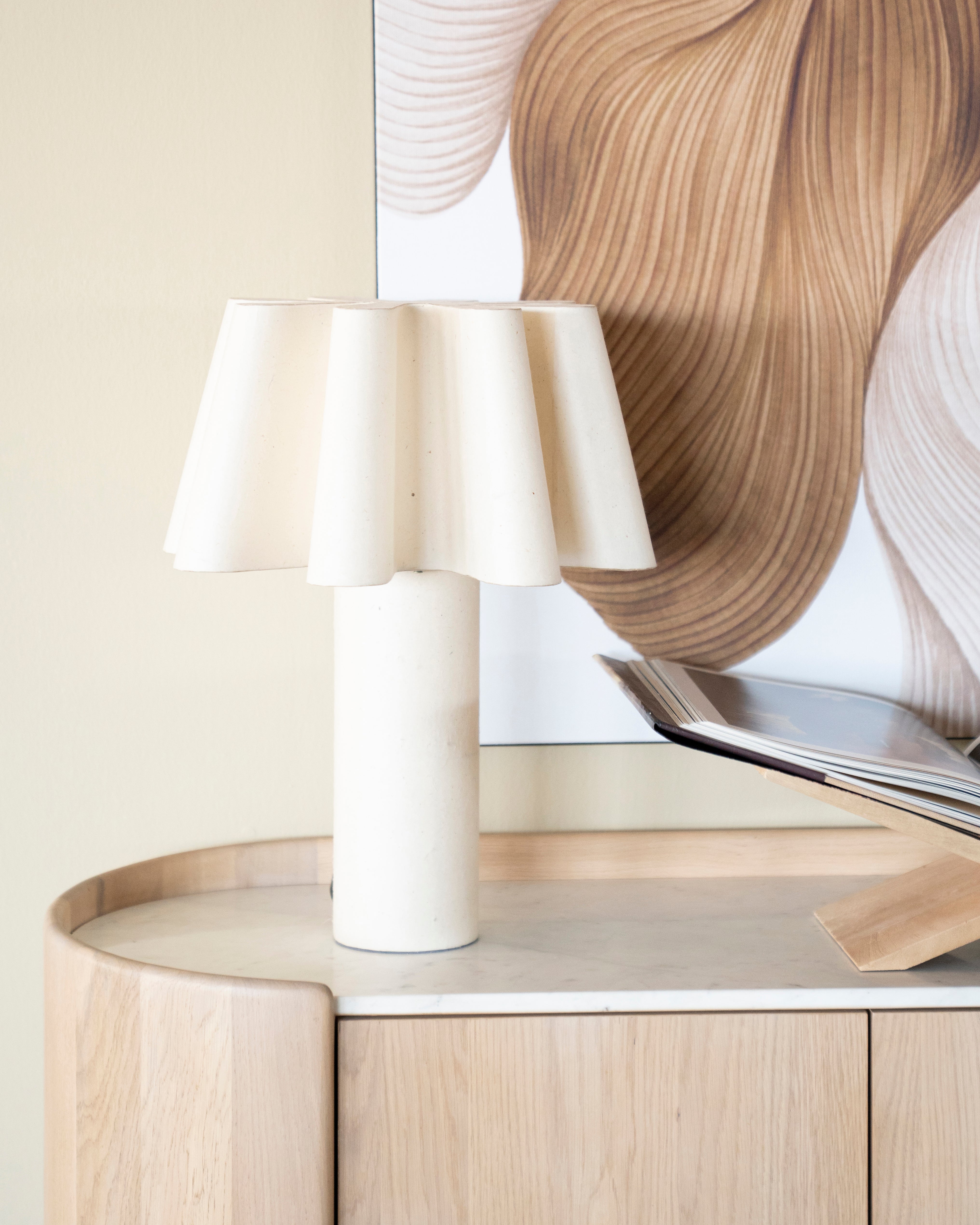 Lampa stołowa MEANDER beżowy