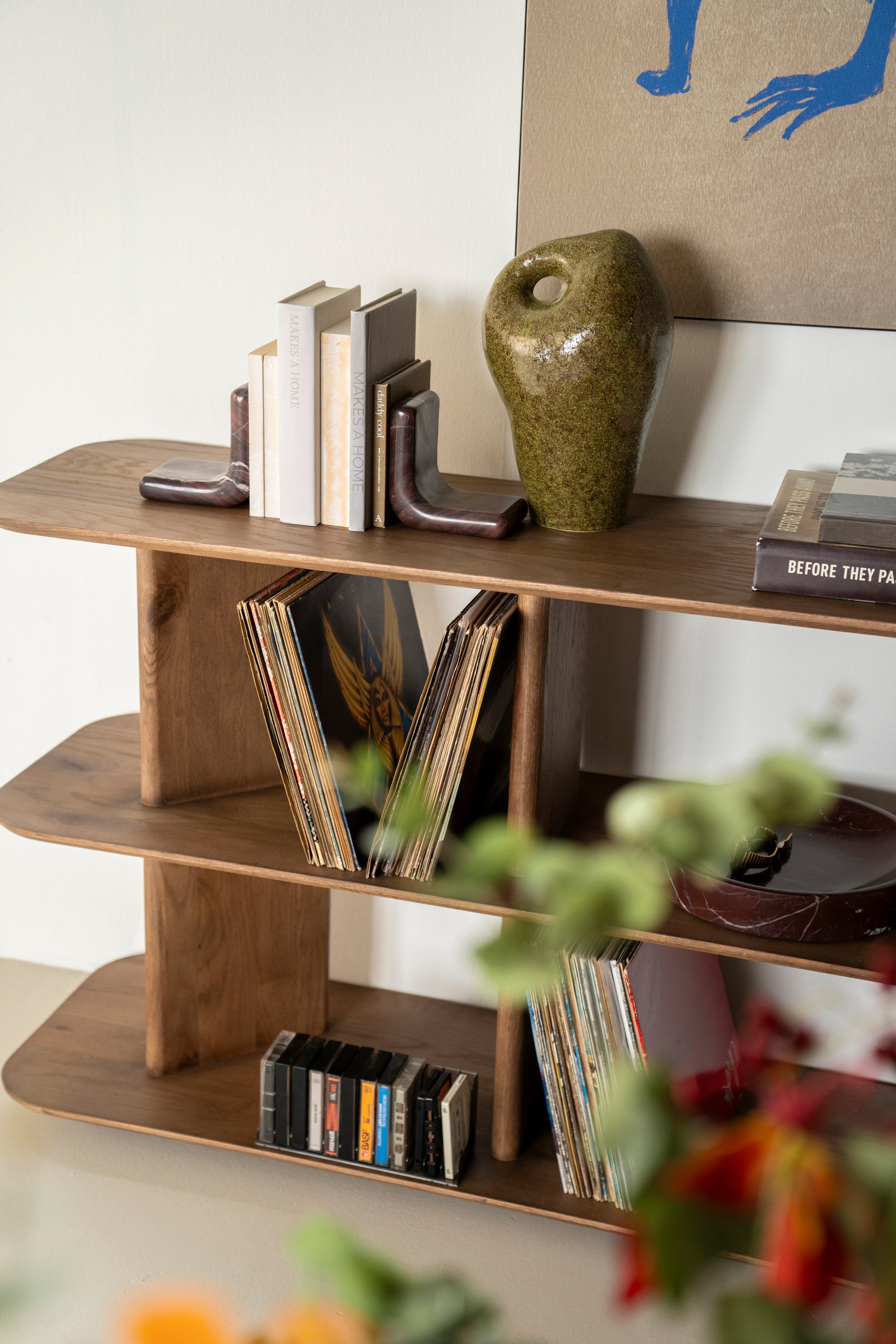 Podpórka na książki VERDE szary marmur