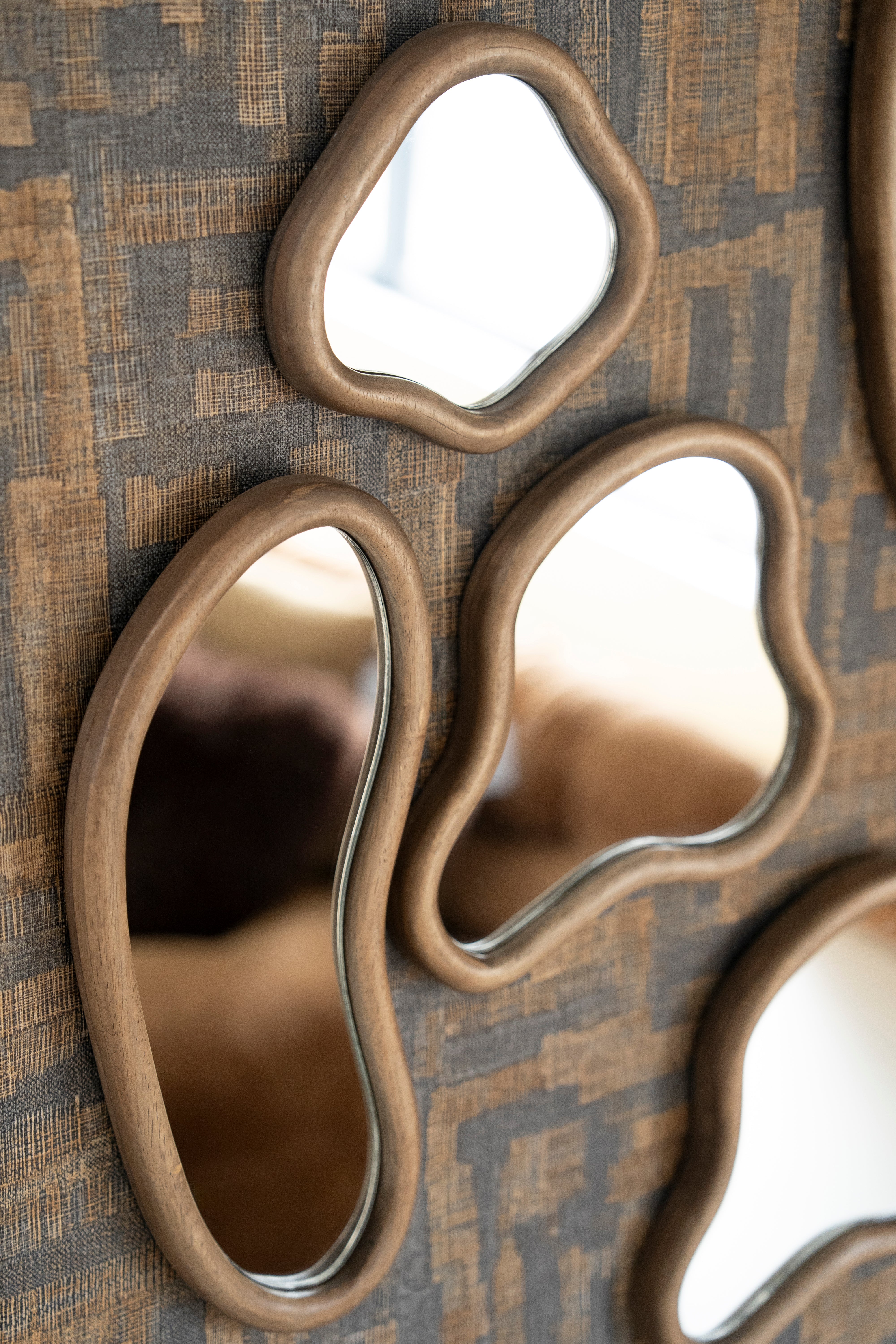 Sada zrcadel AKIRO kaučukové dřevo