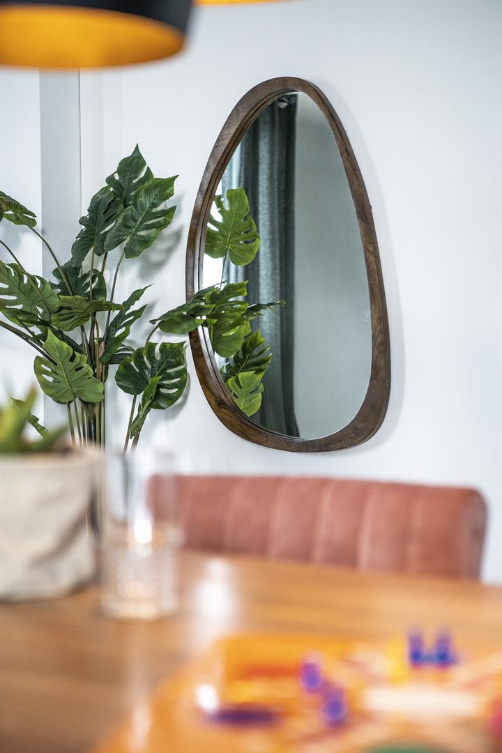 Lustro PLECTO drewno mango