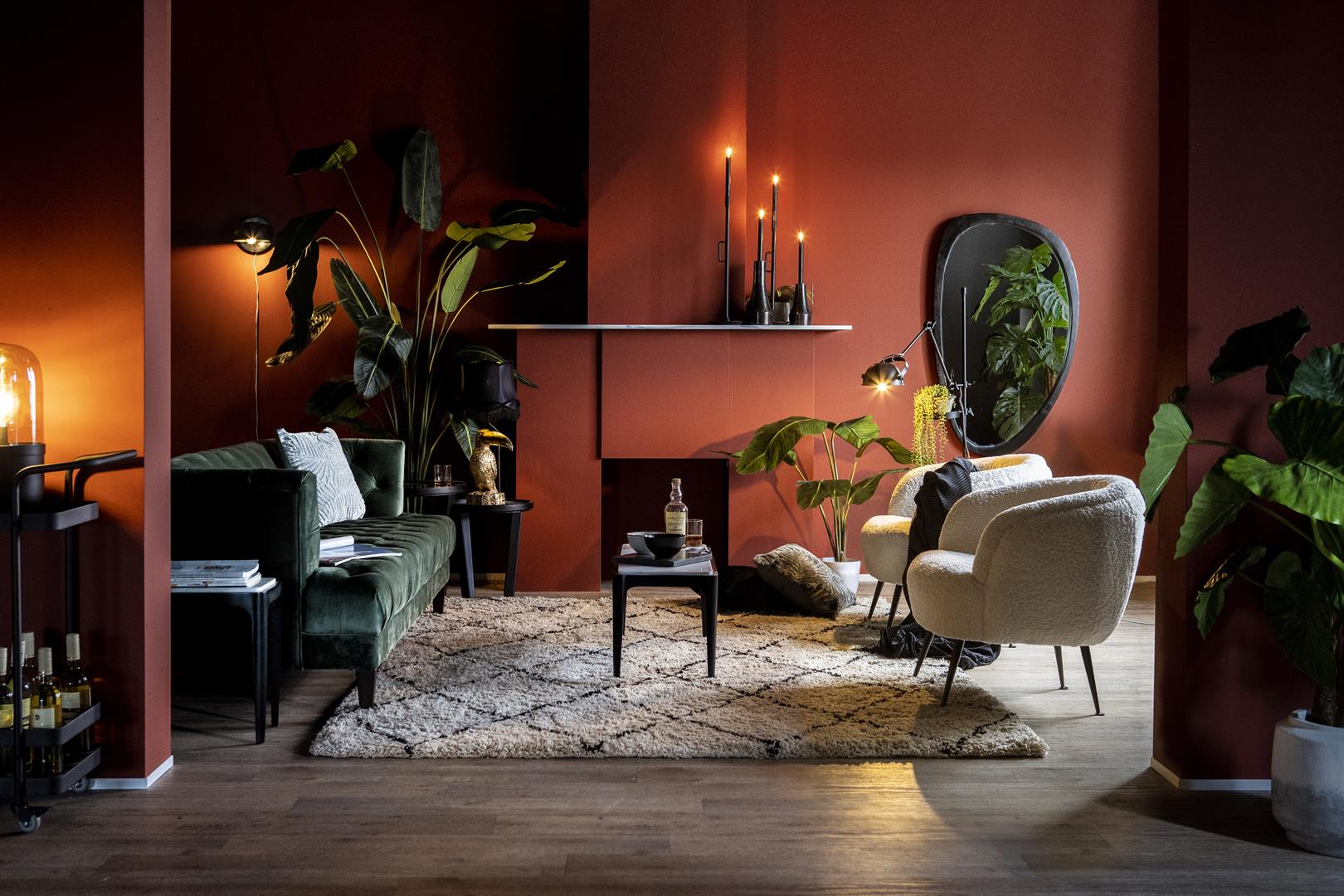 Lustro PLECTO drewno mango