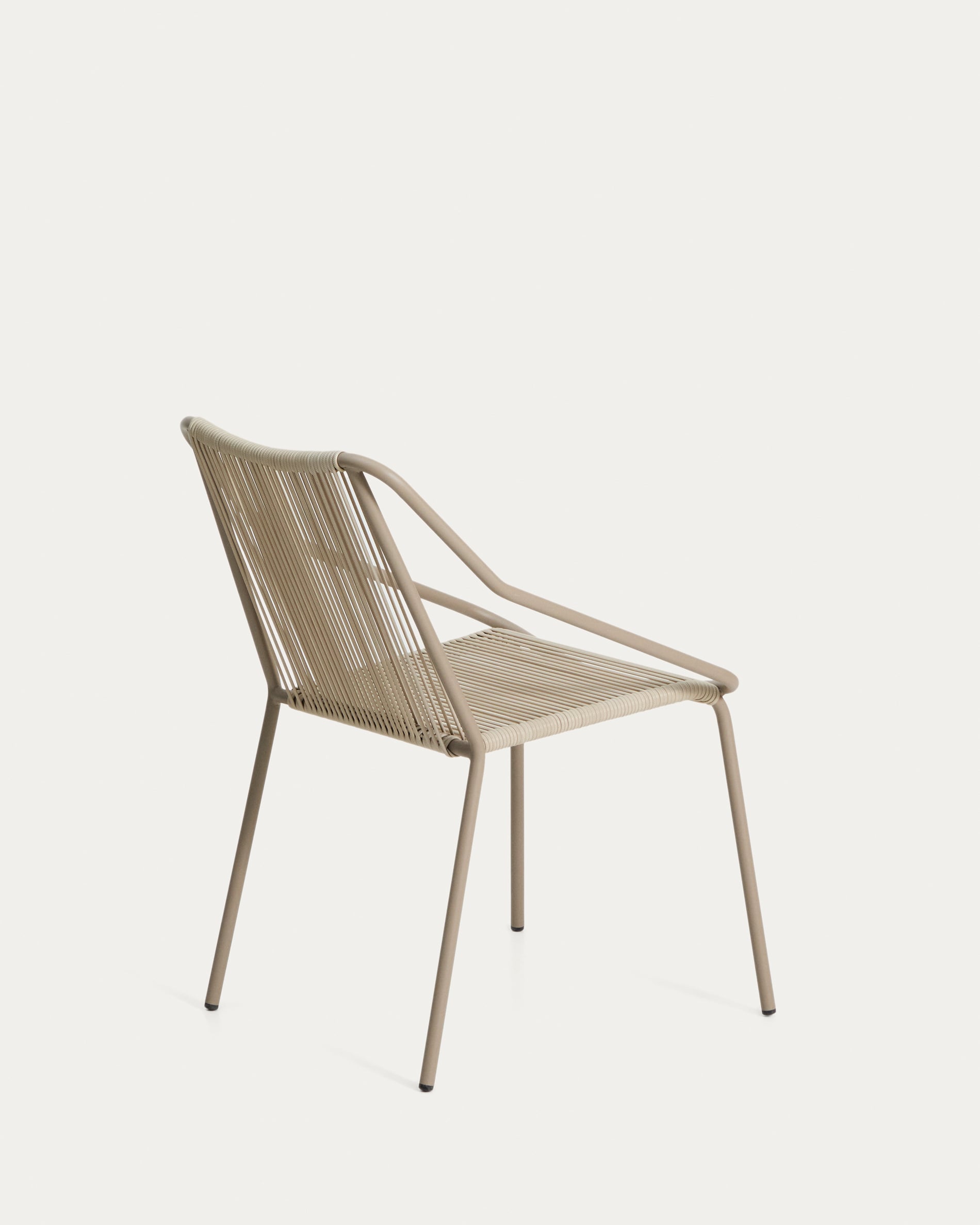 ZIVIA Ecru Garden Chair with Taupe Base
