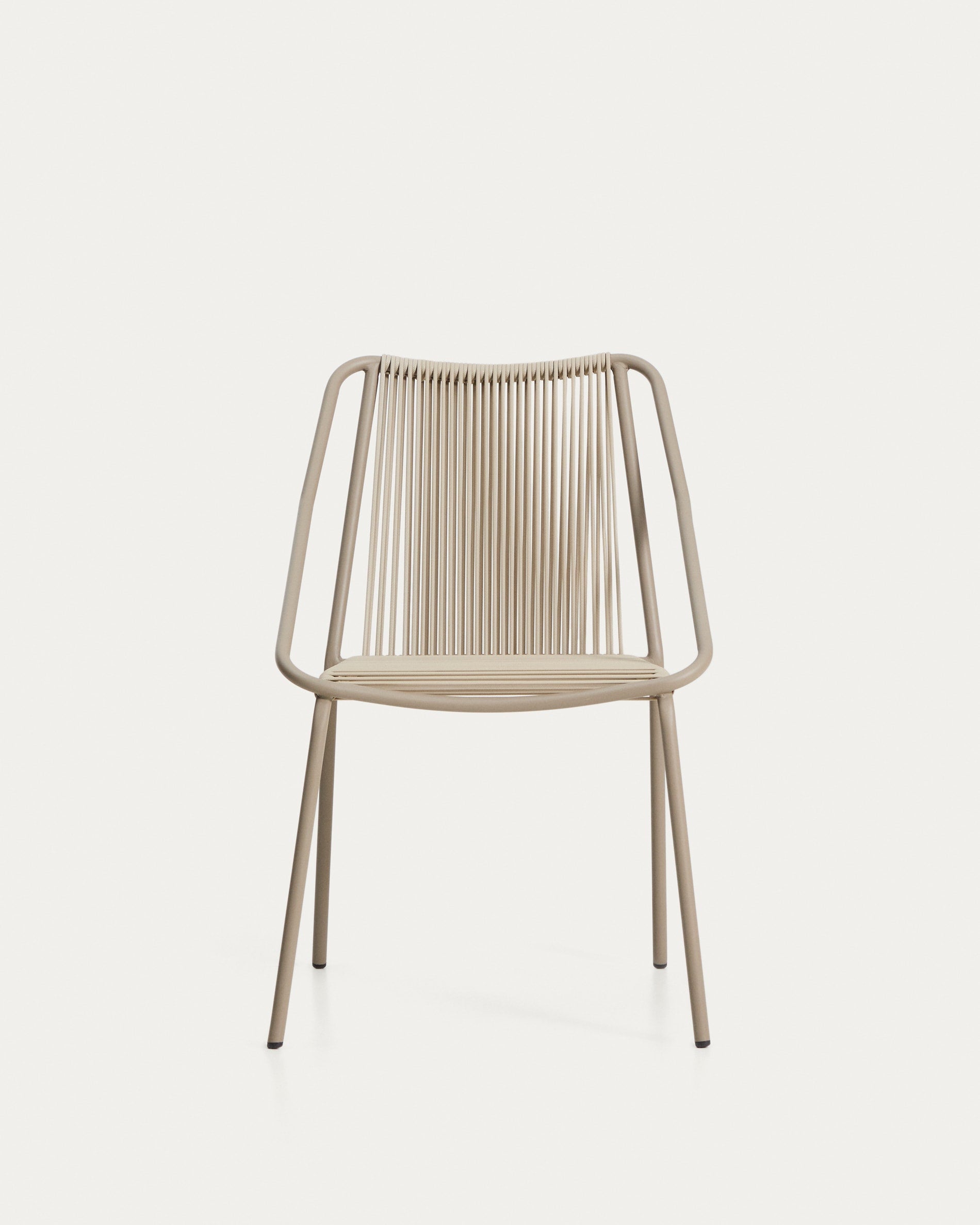 ZIVIA Ecru Garden Chair with Taupe Base