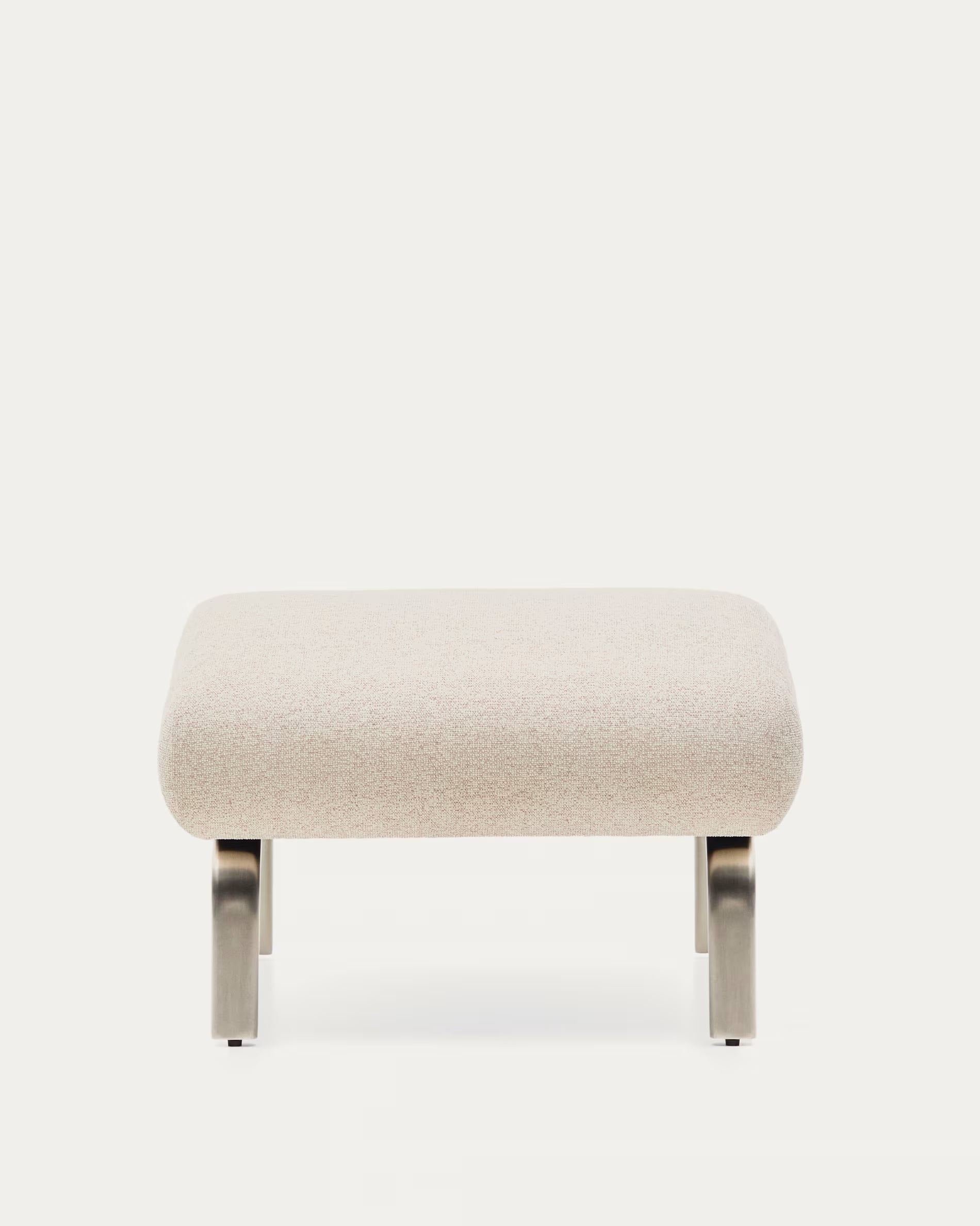 AMSEN beige footrest with a steel base