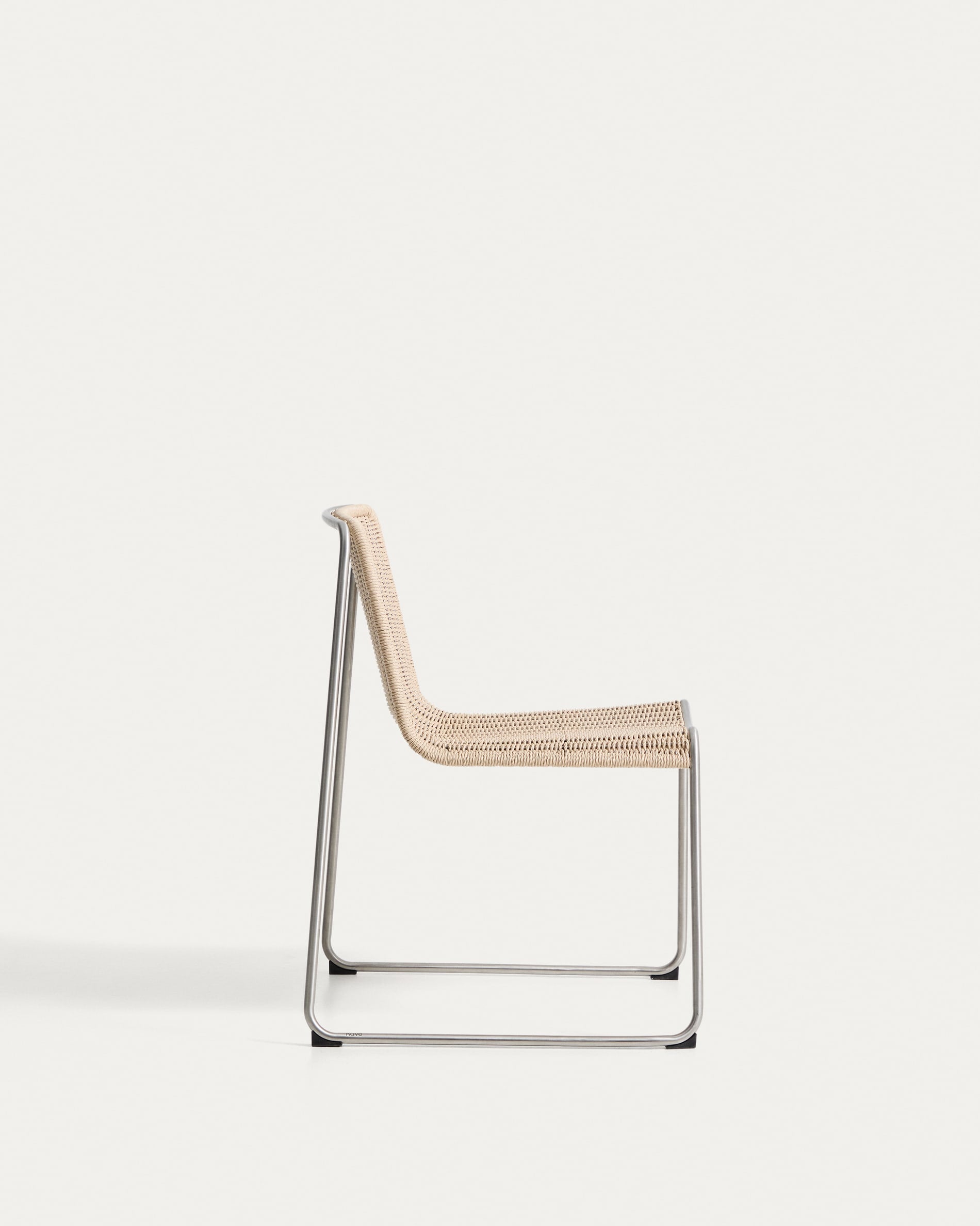 TAVARI Beige Garden Chair with Steel Base