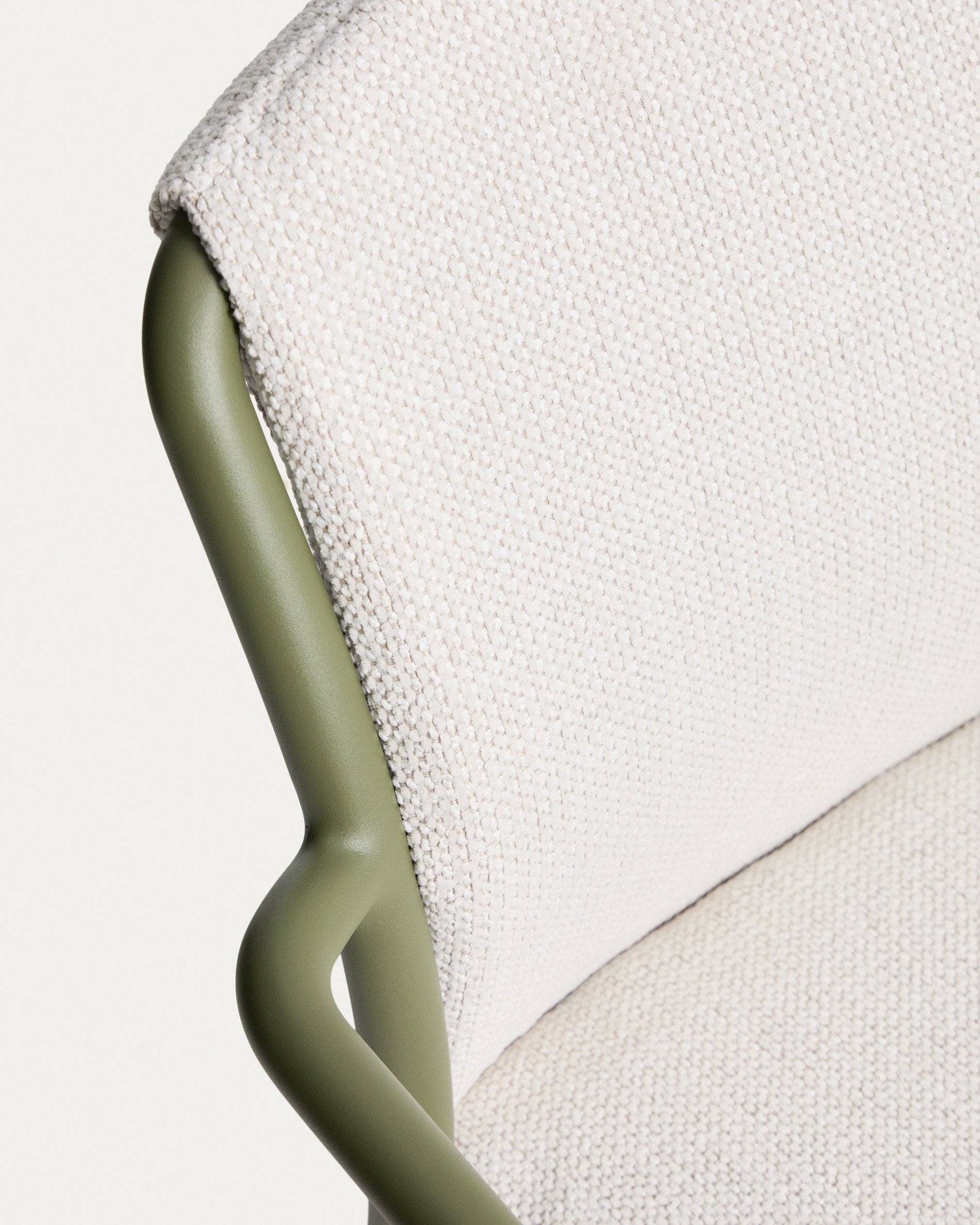 Zahradní židle LINOSA béžová se zeleným podstavcem