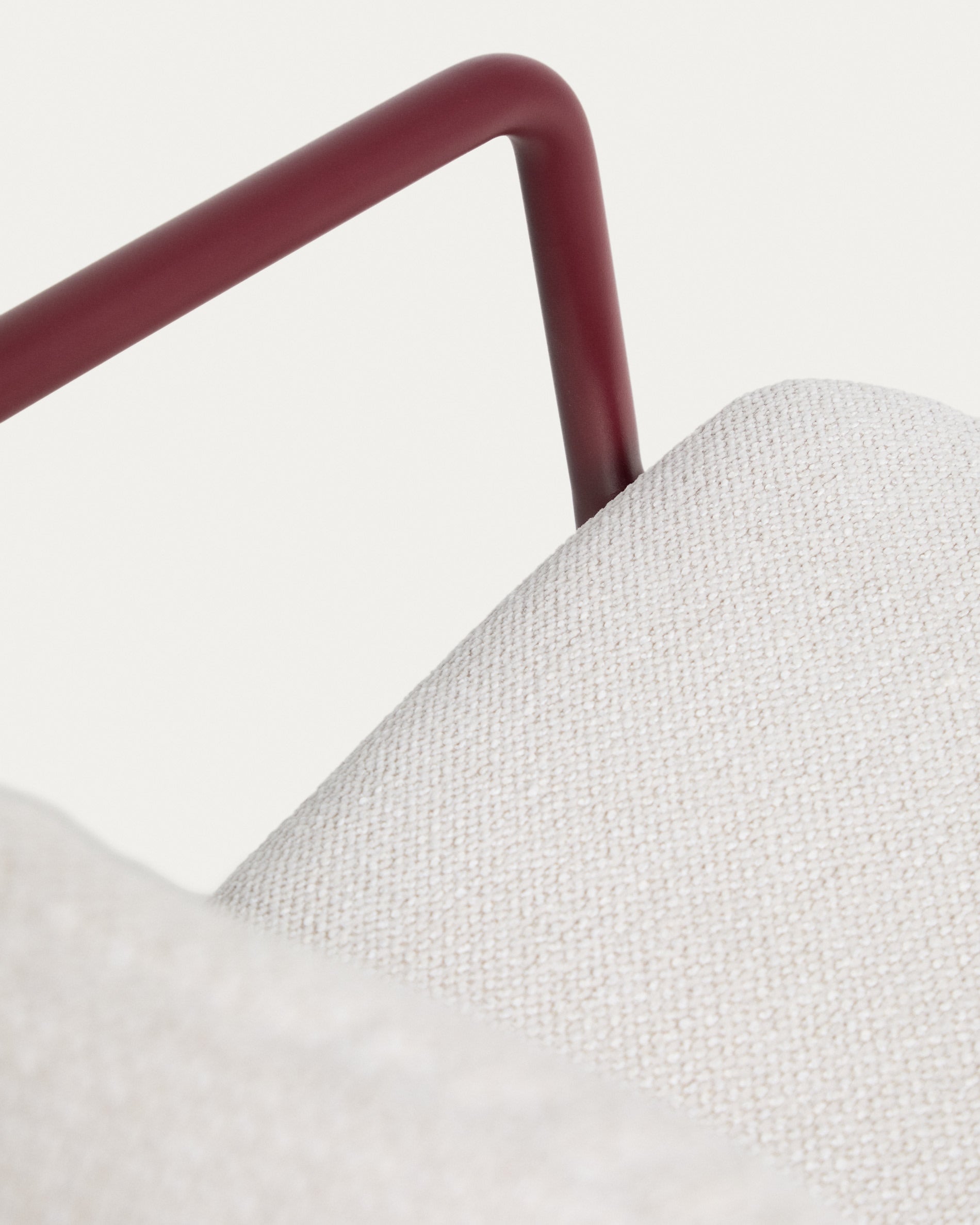 Zahradní křeslo LINOSA béžové s bordovou základnou