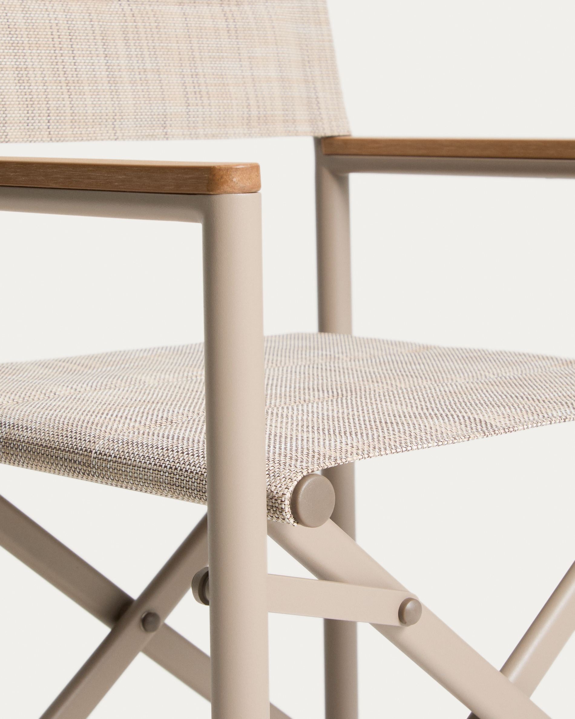 Skládací zahradní židle TISNO taupe