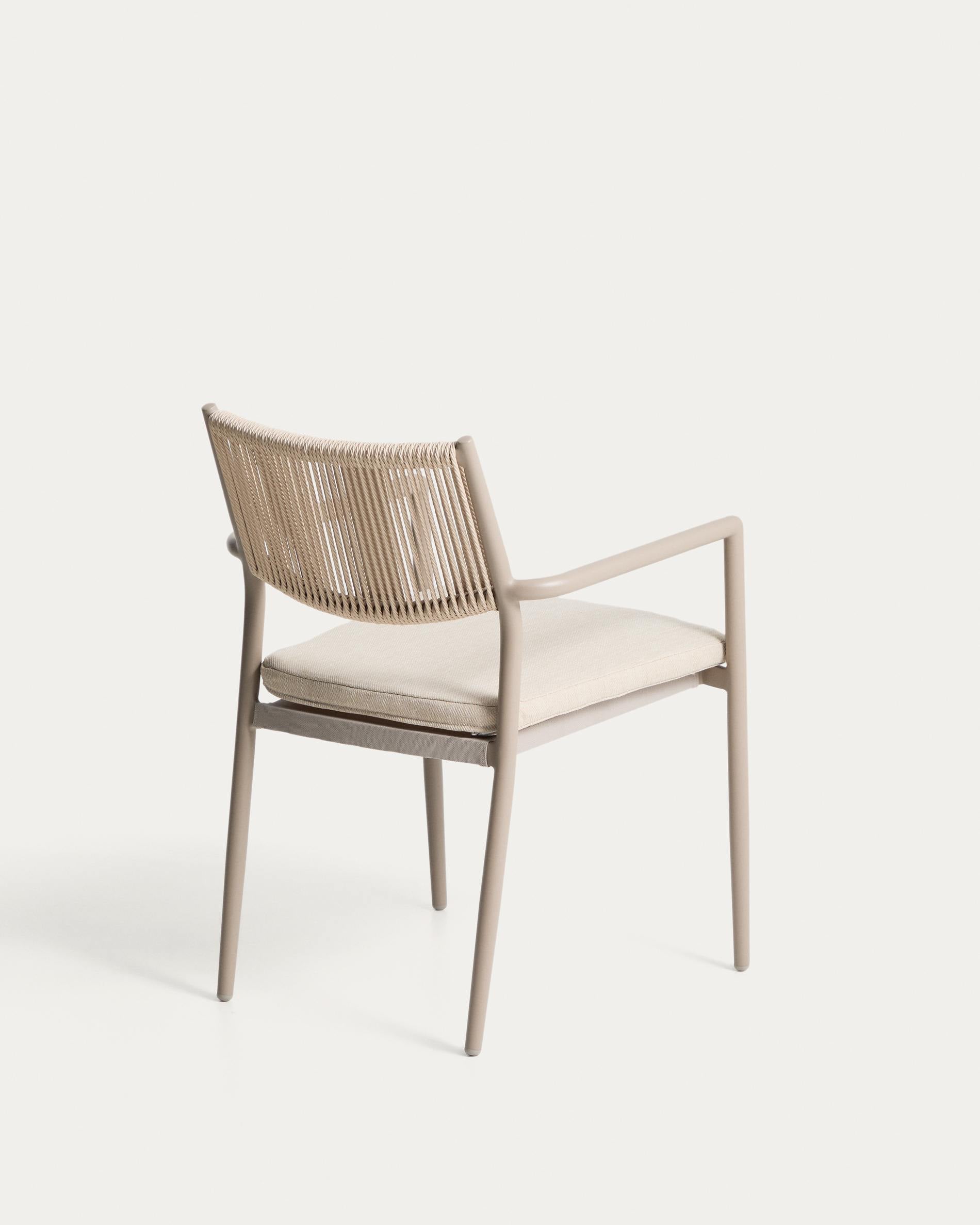 ARGASI garden chair in gray-beige