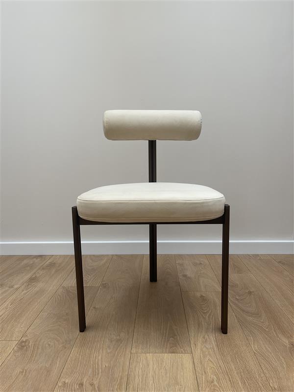 Sametová židle CAILLOU béžová - po výstavě