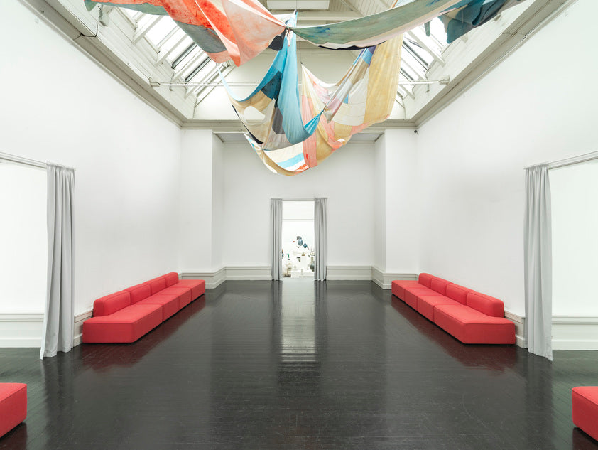 Pohovka modulární 3-místná otevřená pravostranná ROPE čalouněná