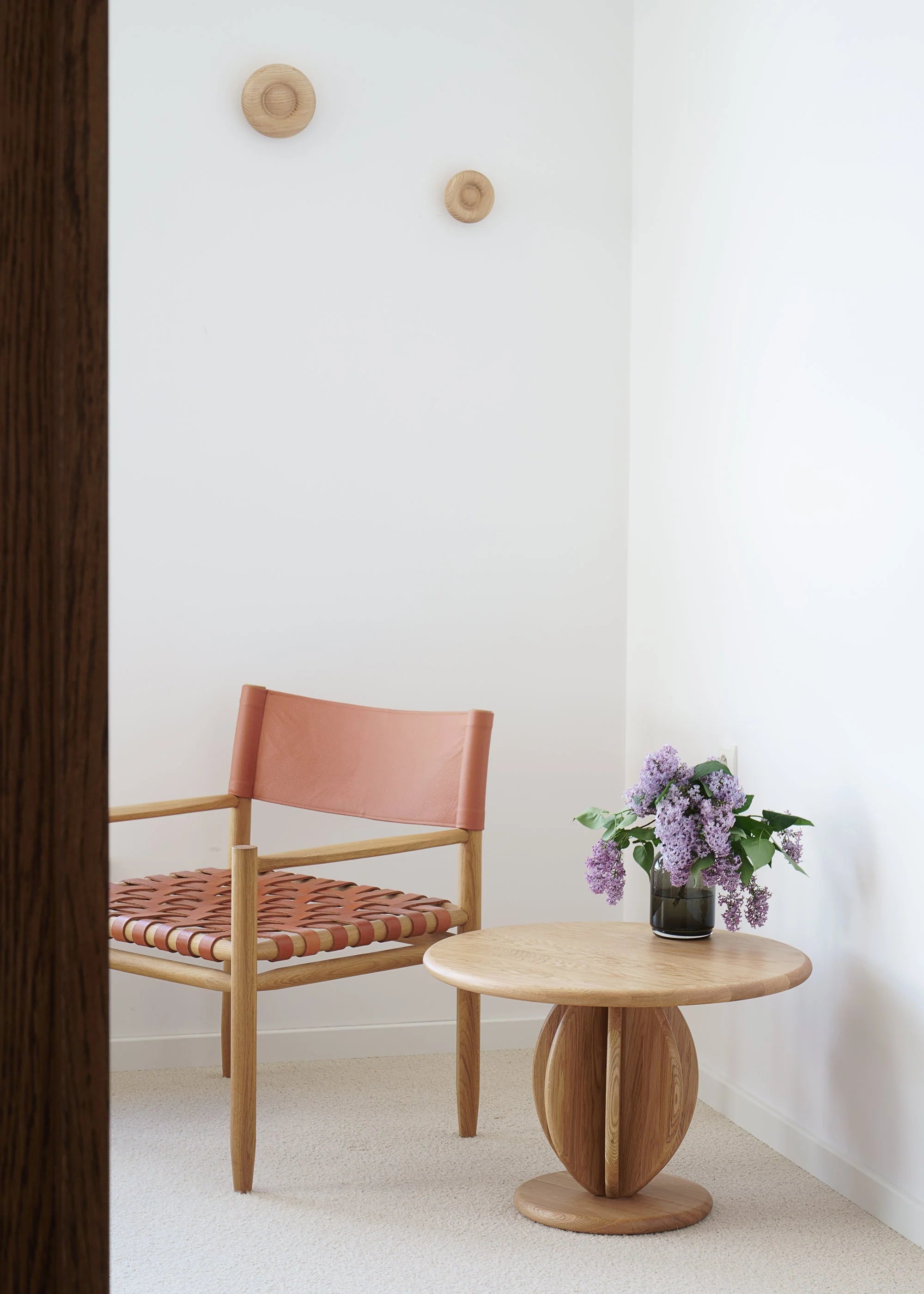 CITRUS Coffee Table Burgundy Ash Wood