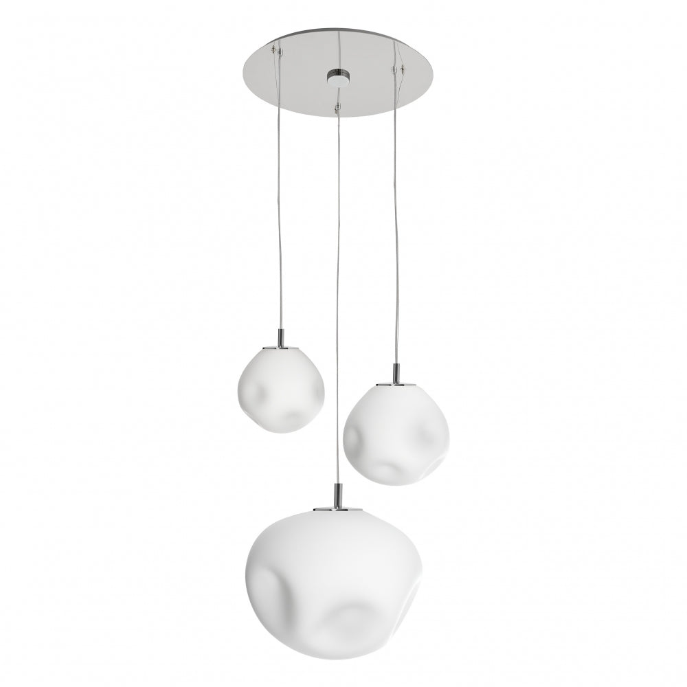 Three-point pendant lamp CLOE chrome
