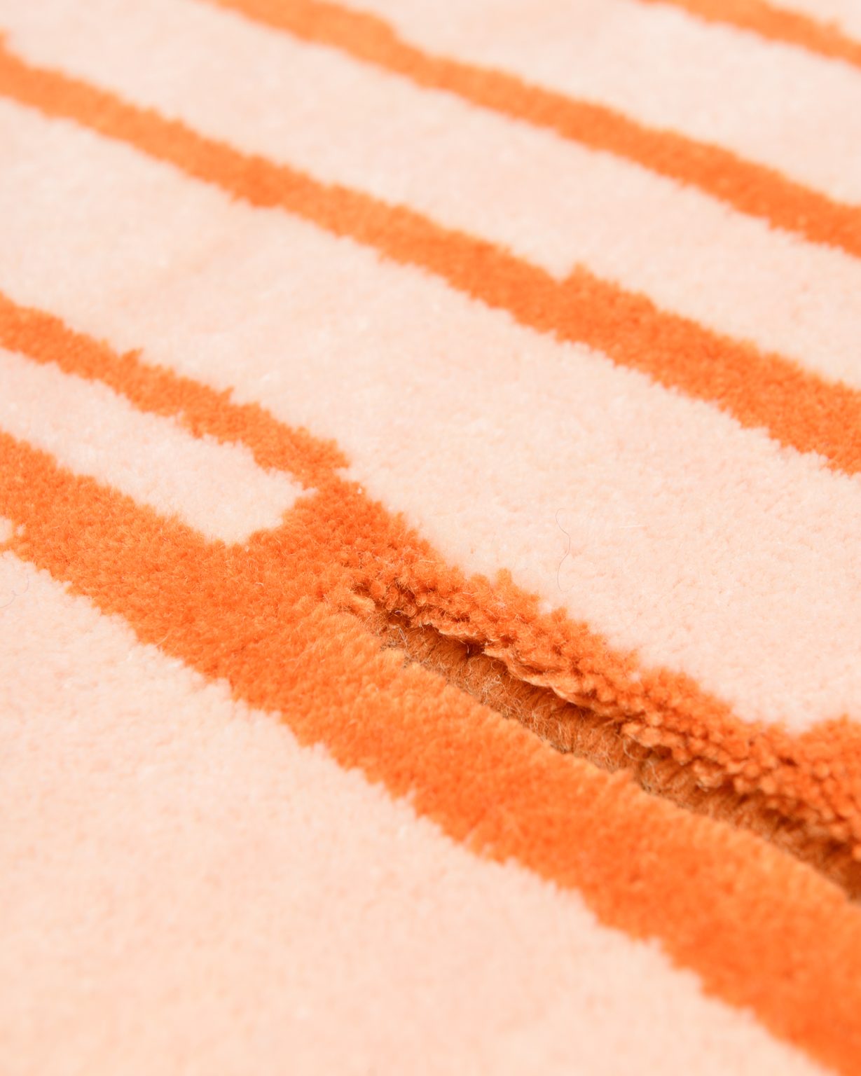 Asymmetrical Decorative Rug CONTOUR Orange