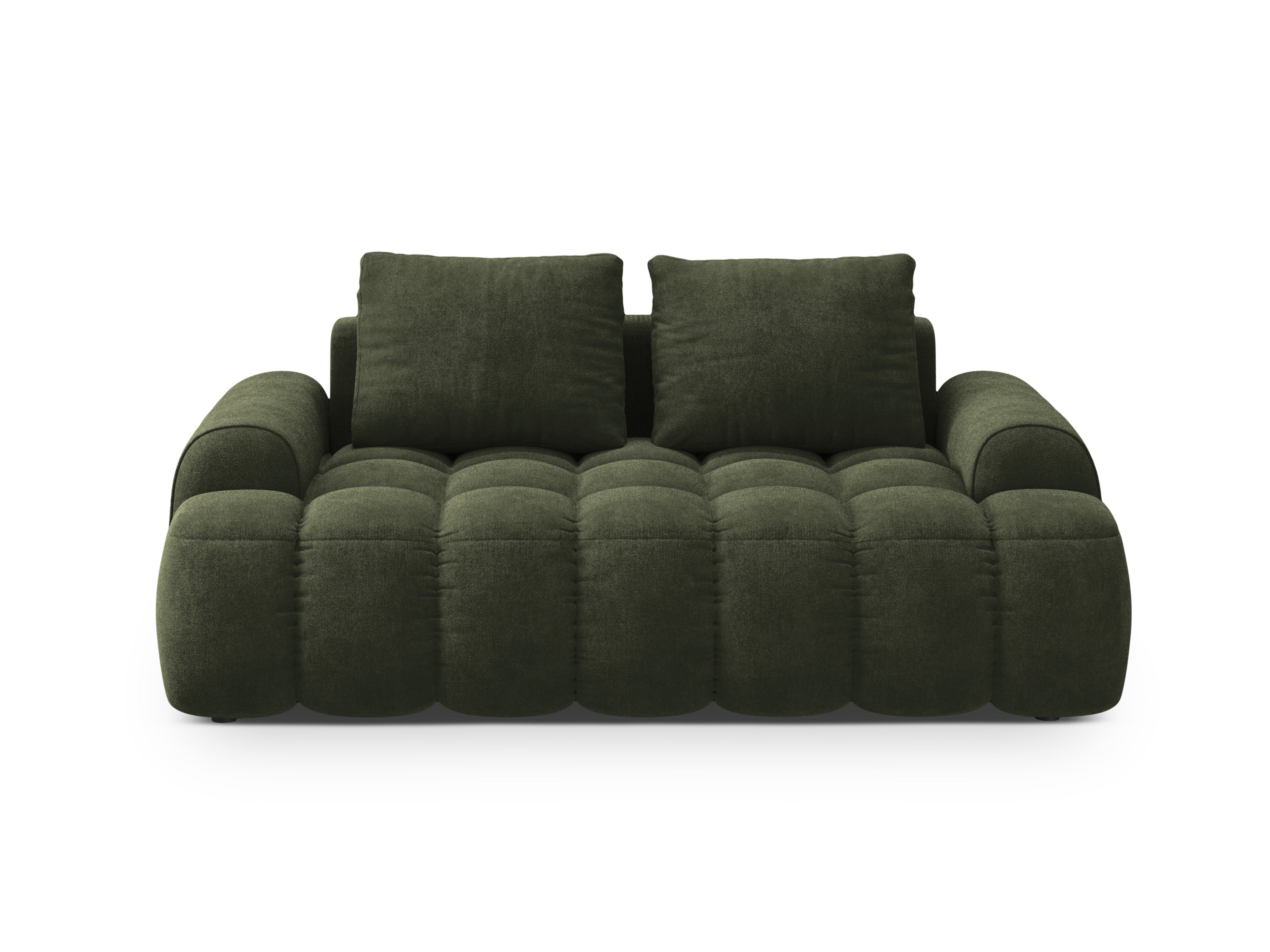 Velvet 2-Seater Sofa LINZ Green
