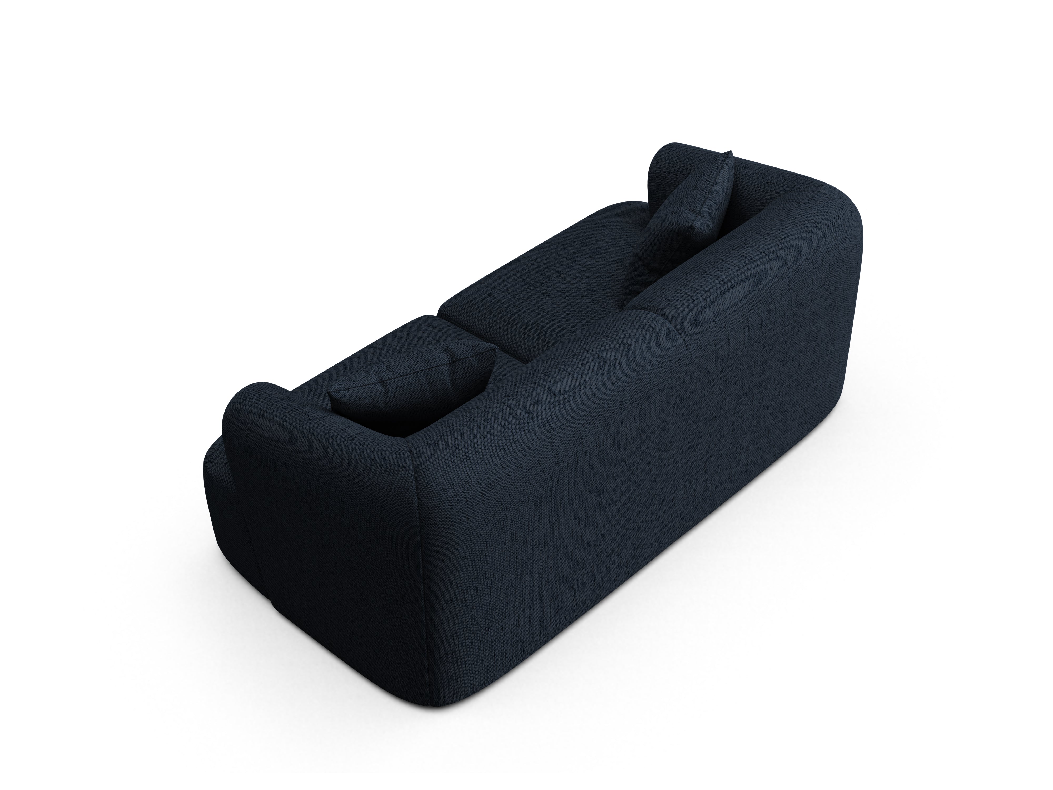 2-seater Sofa CAMPI blue chenille